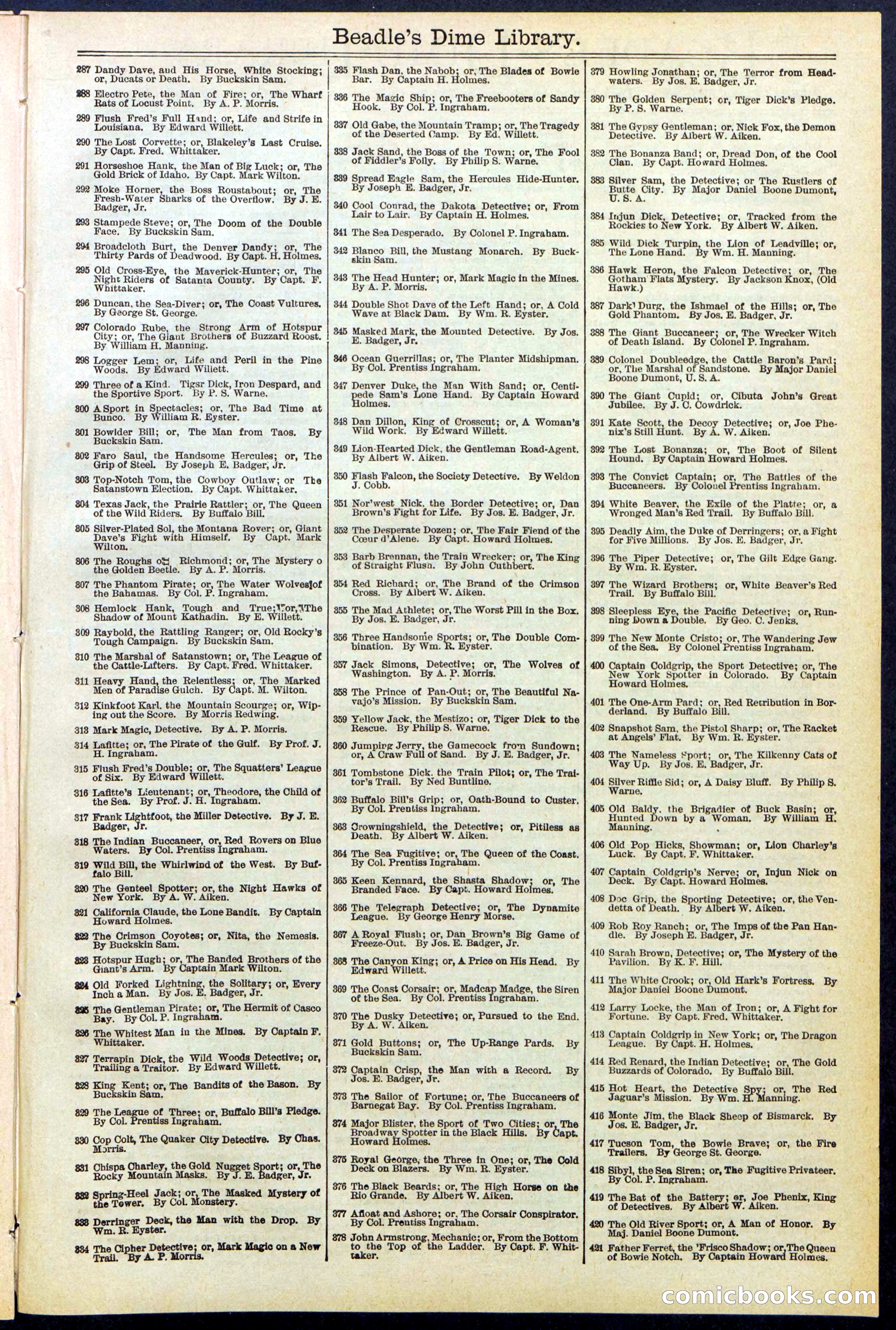 Beadle's New York Dime Library No. 531 — page 31 of 32