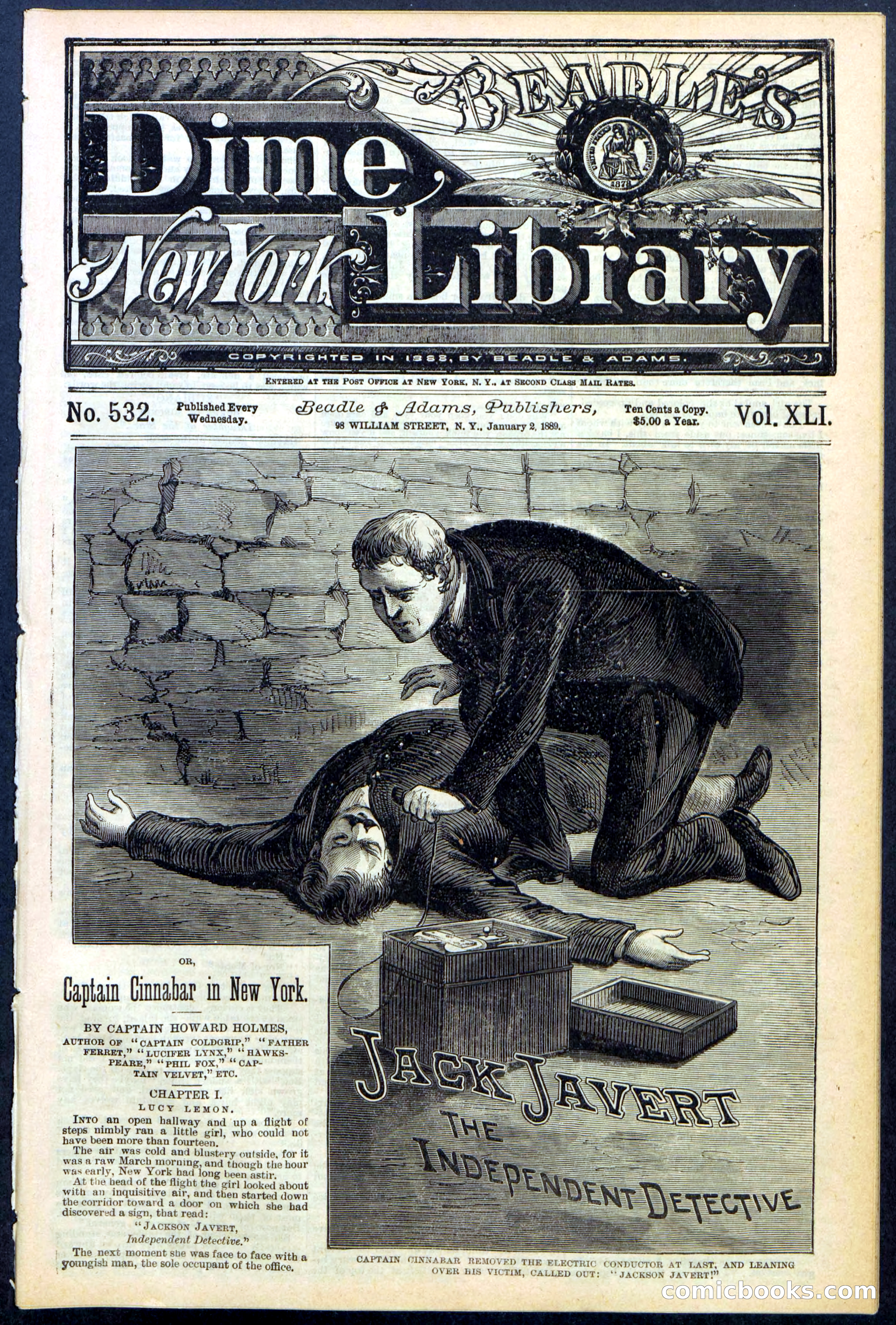 Beadle's New York Dime Library, No. 532 — page 1 of 32
