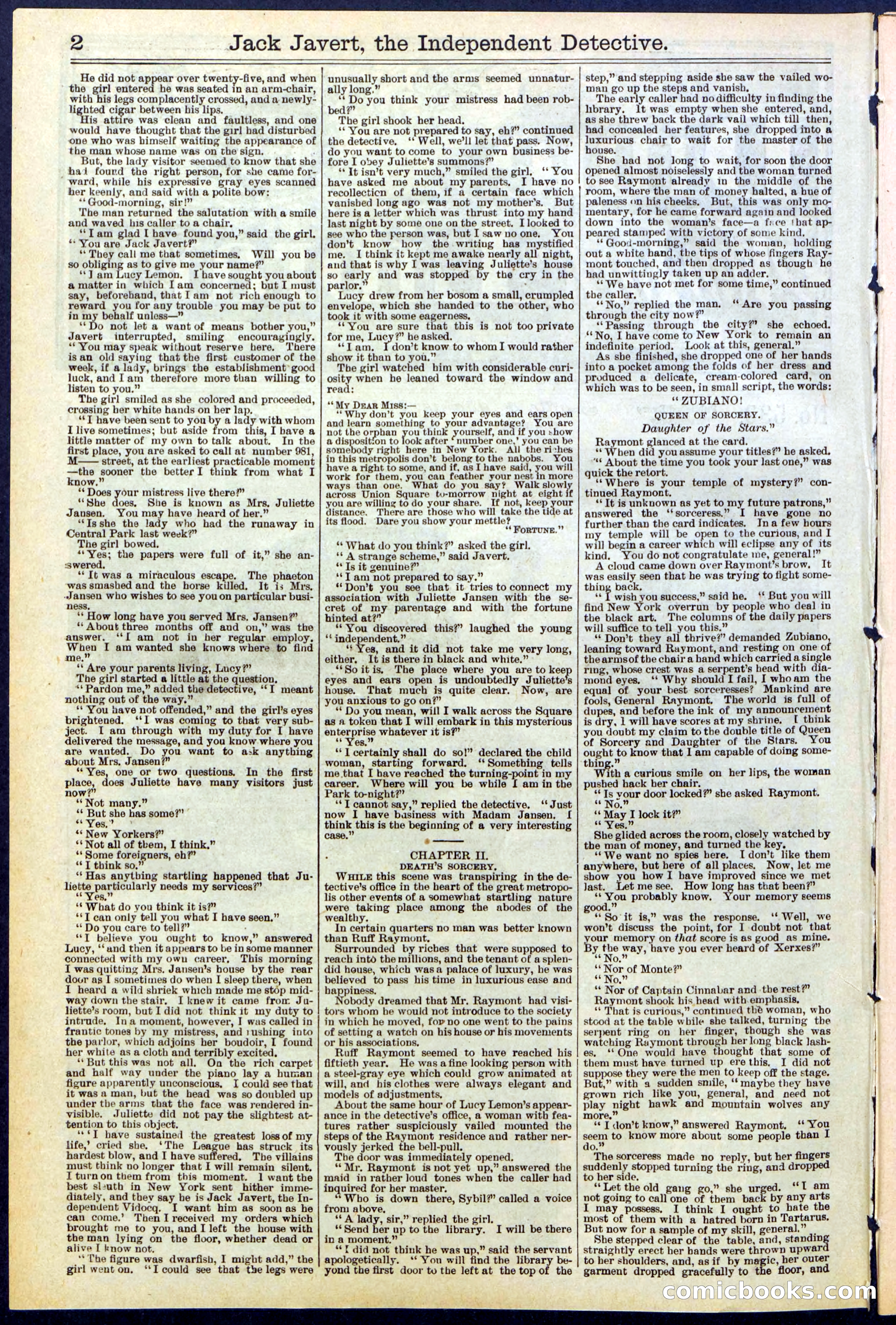 Beadle's New York Dime Library, No. 532 — page 2 of 32