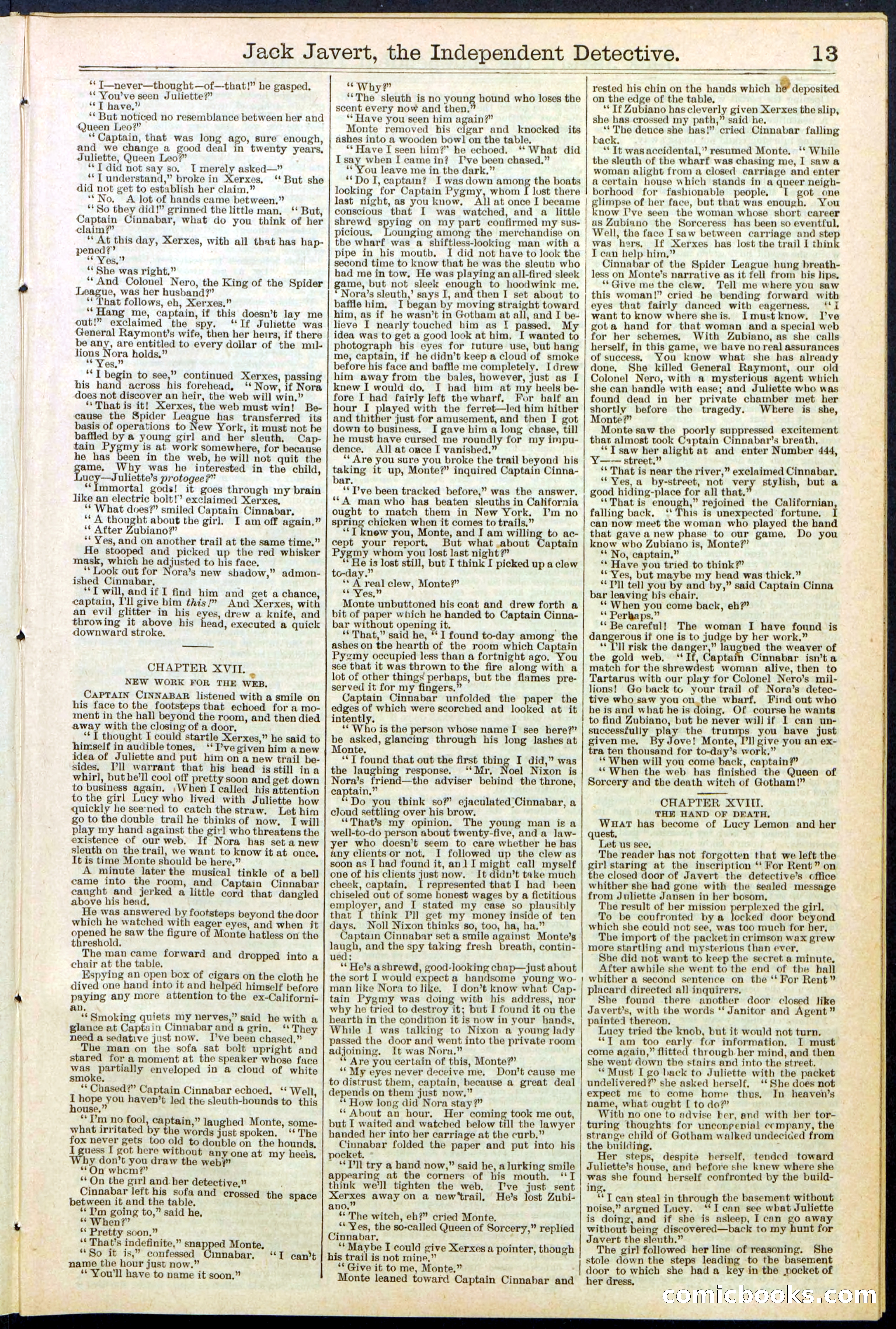 Beadle's New York Dime Library, No. 532 — page 13 of 32