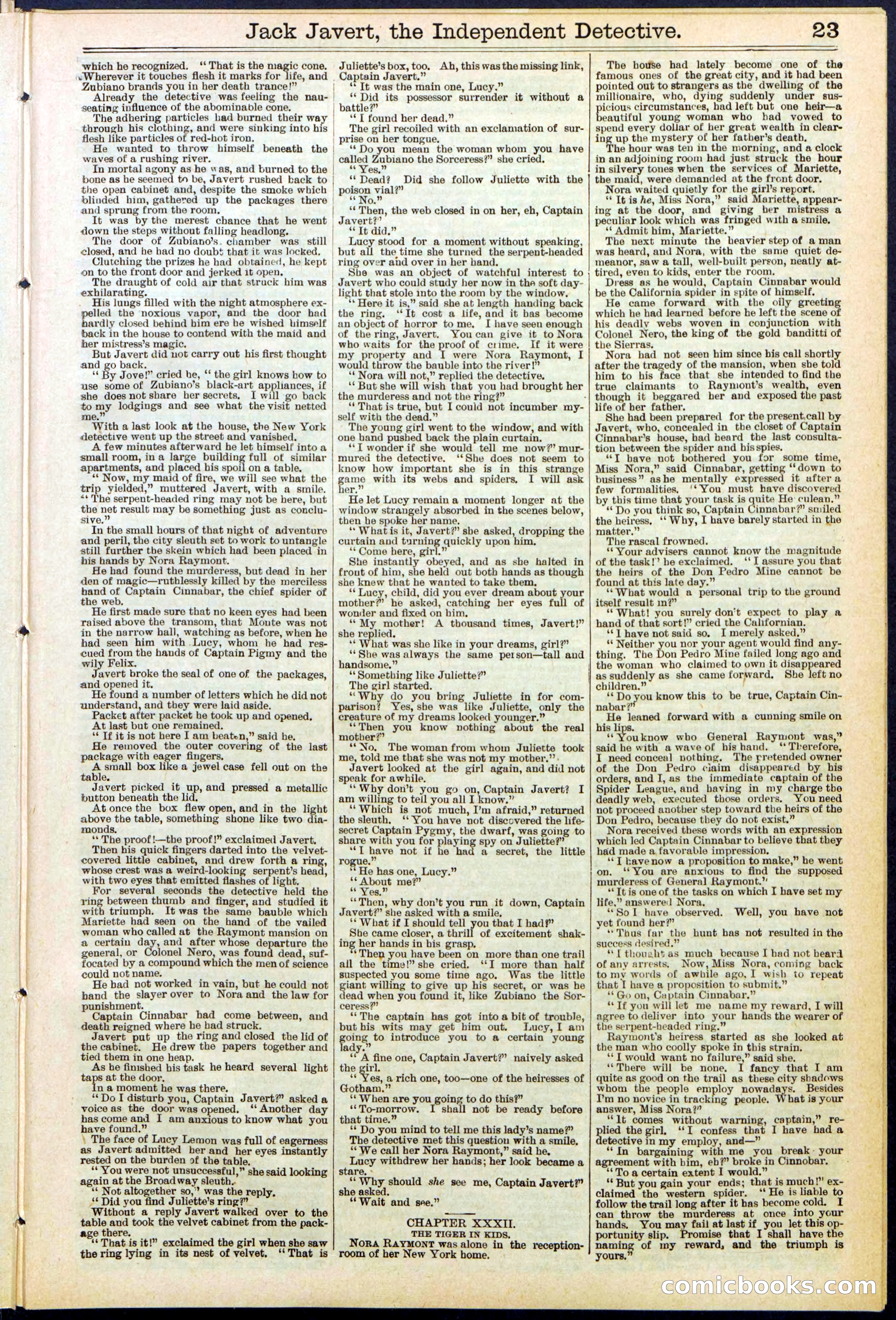 Beadle's New York Dime Library, No. 532 — page 23 of 32