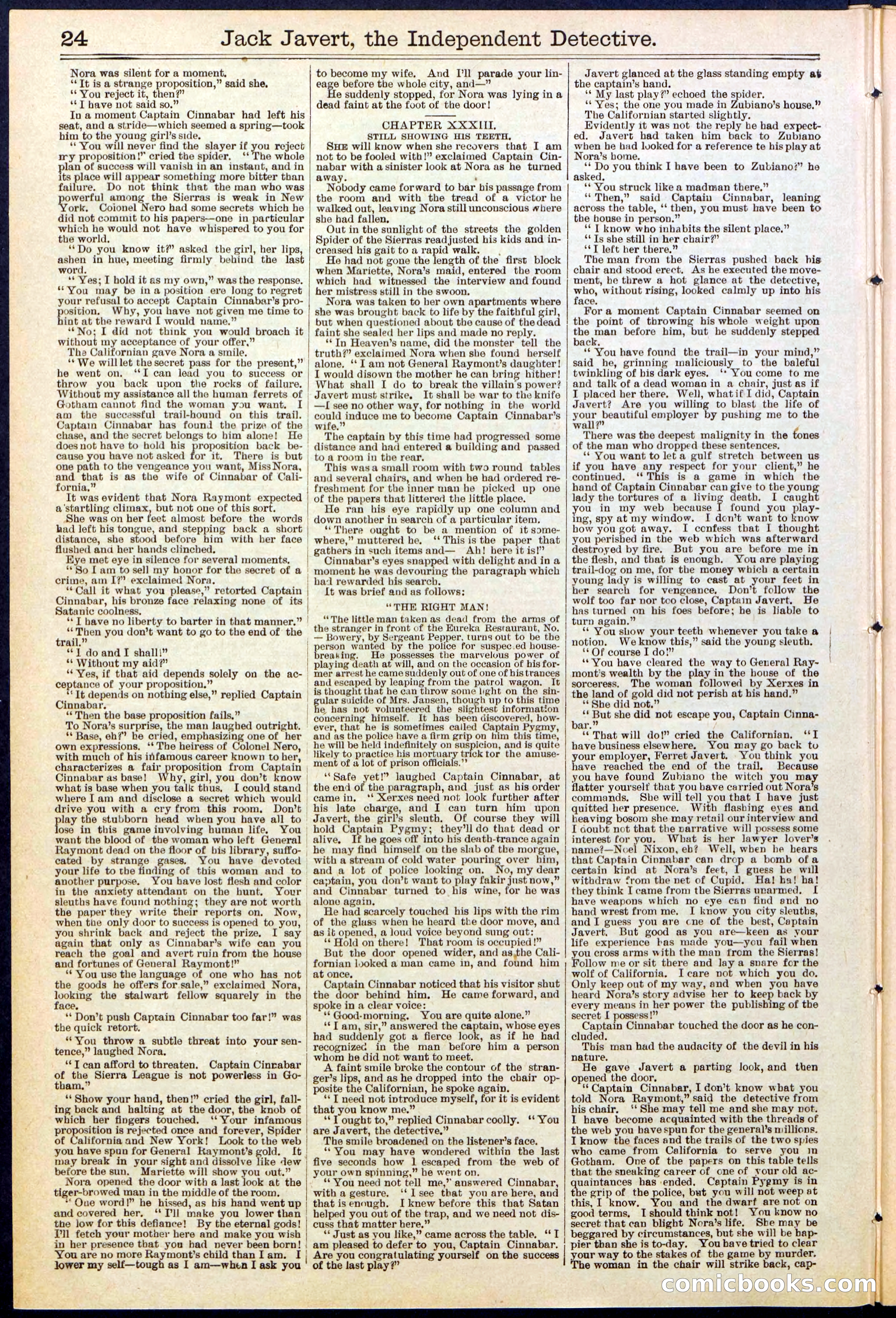 Beadle's New York Dime Library, No. 532 — page 24 of 32