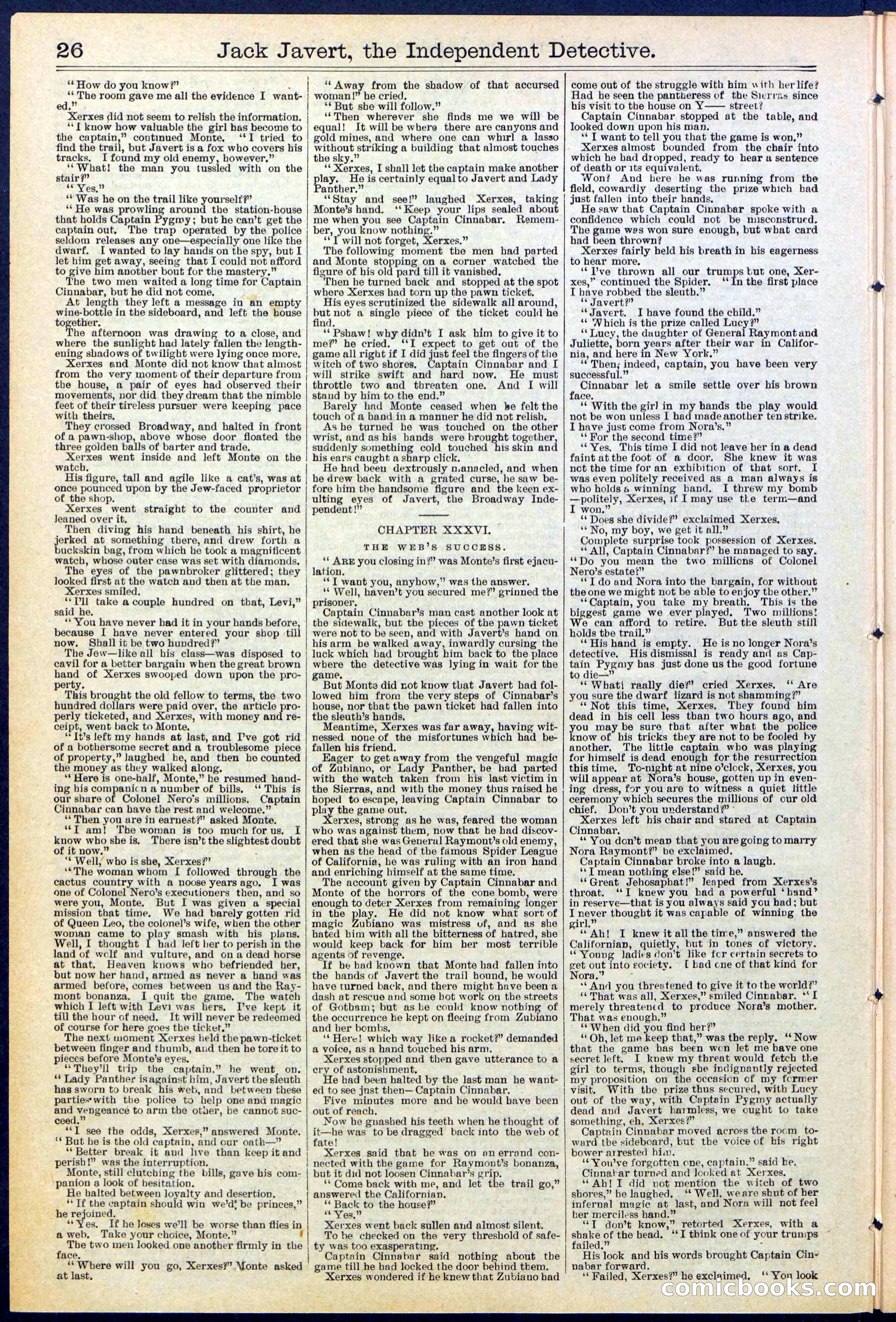 Beadle's New York Dime Library, No. 532 — page 26 of 32