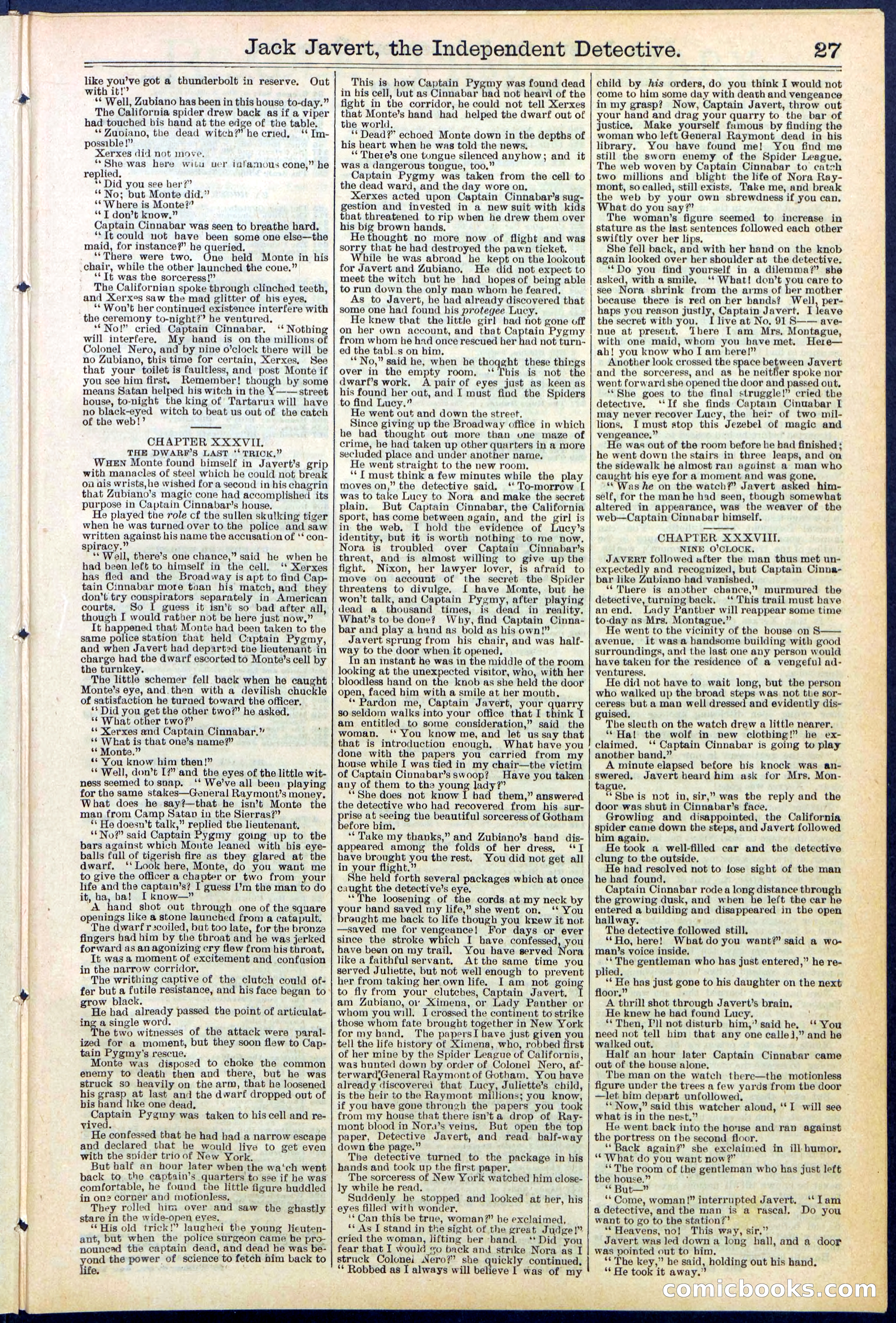 Beadle's New York Dime Library, No. 532 — page 27 of 32