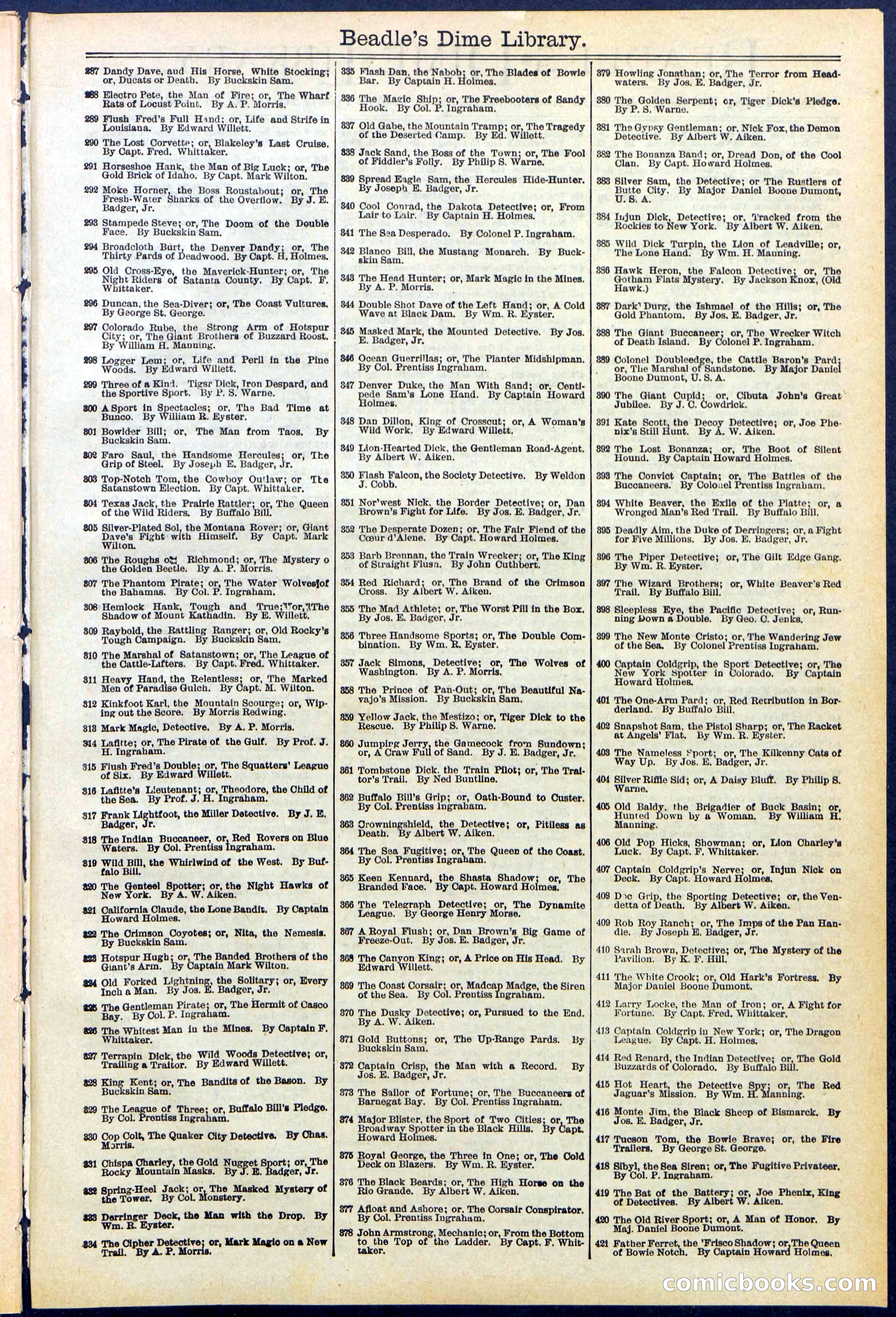 Beadle's New York Dime Library, No. 532 — page 31 of 32