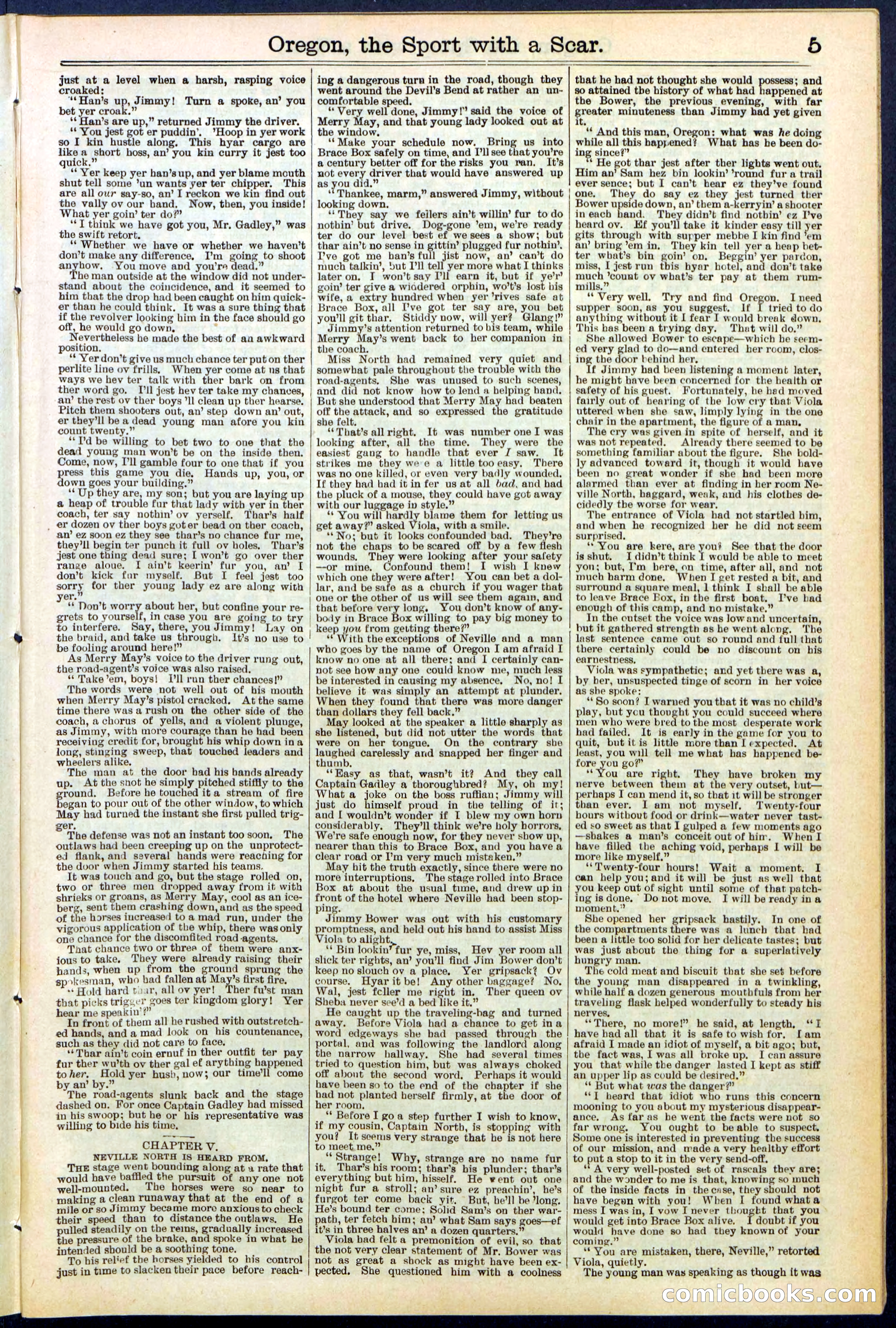 Beadle's New York Dime Library No. 533 — page 5 of 32