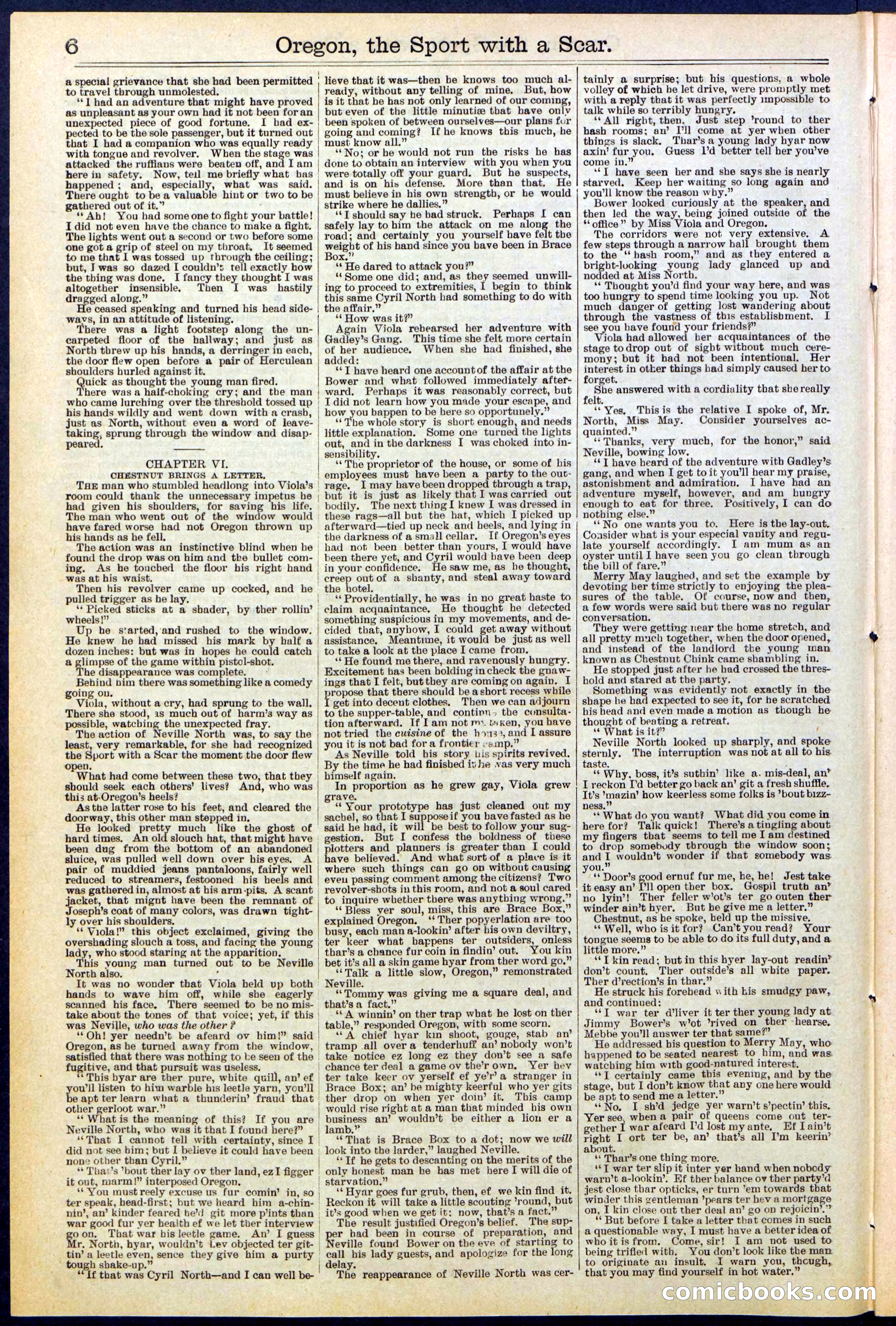 Beadle's New York Dime Library No. 533 — page 6 of 32