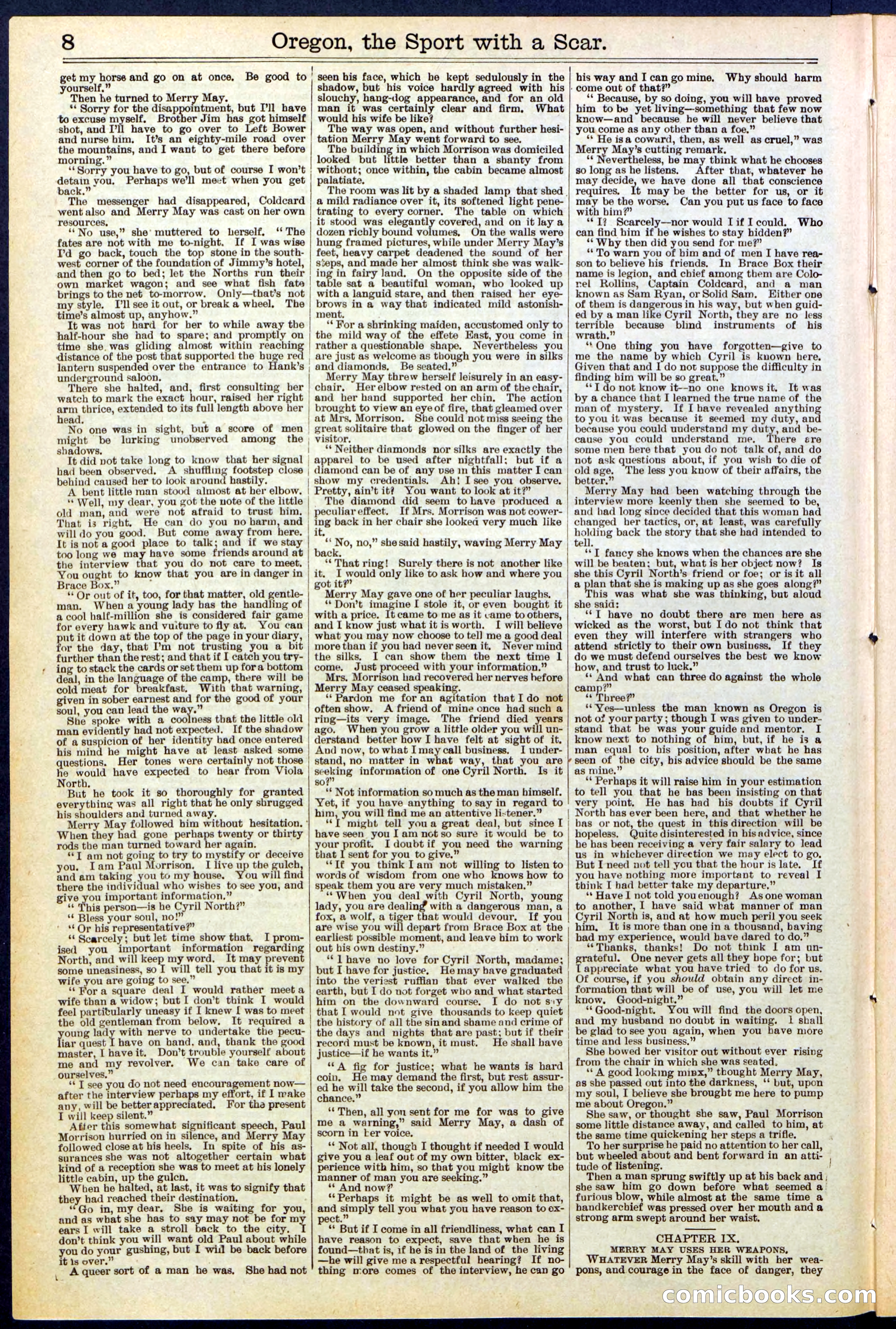 Beadle's New York Dime Library No. 533 — page 8 of 32