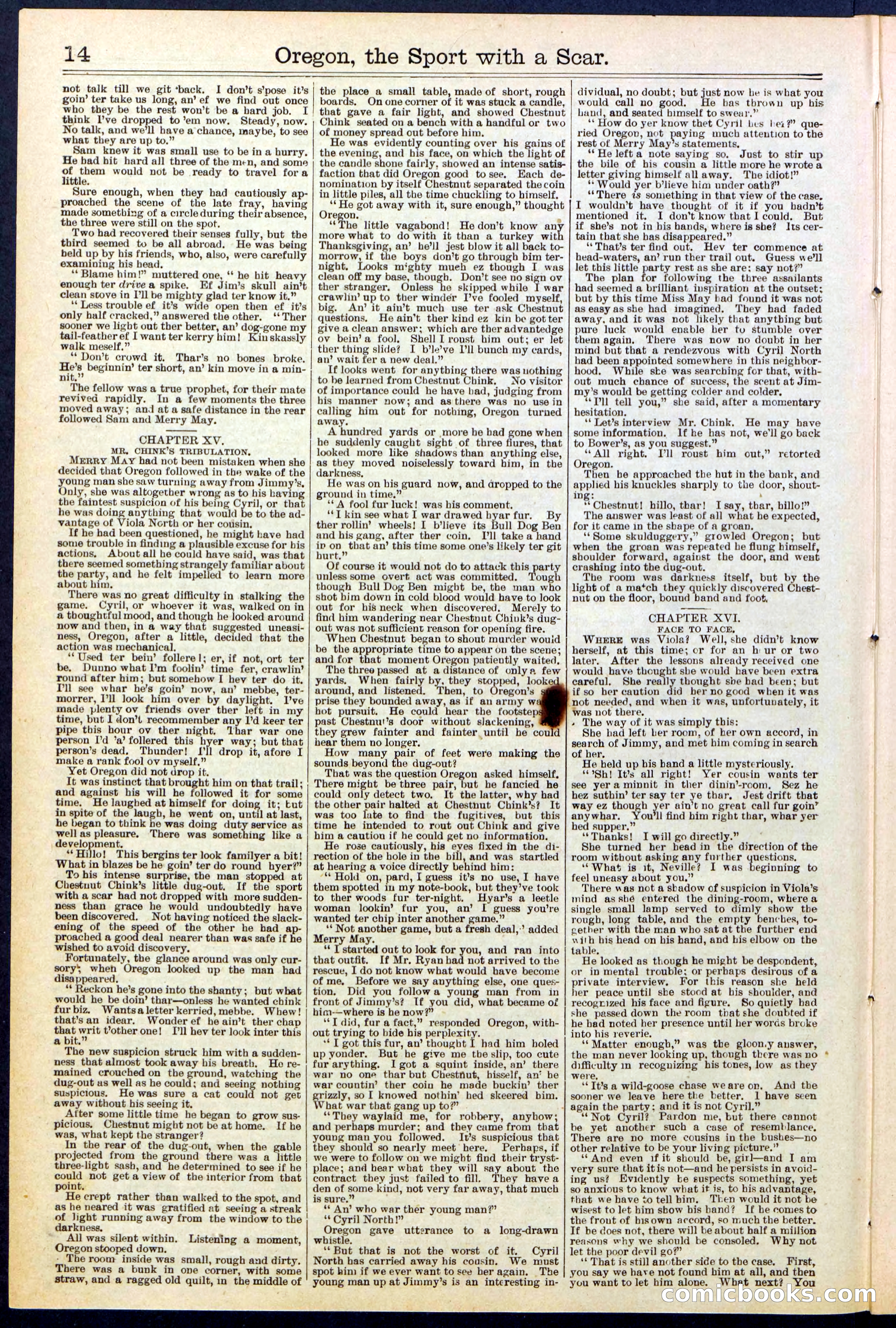 Beadle's New York Dime Library No. 533 — page 14 of 32