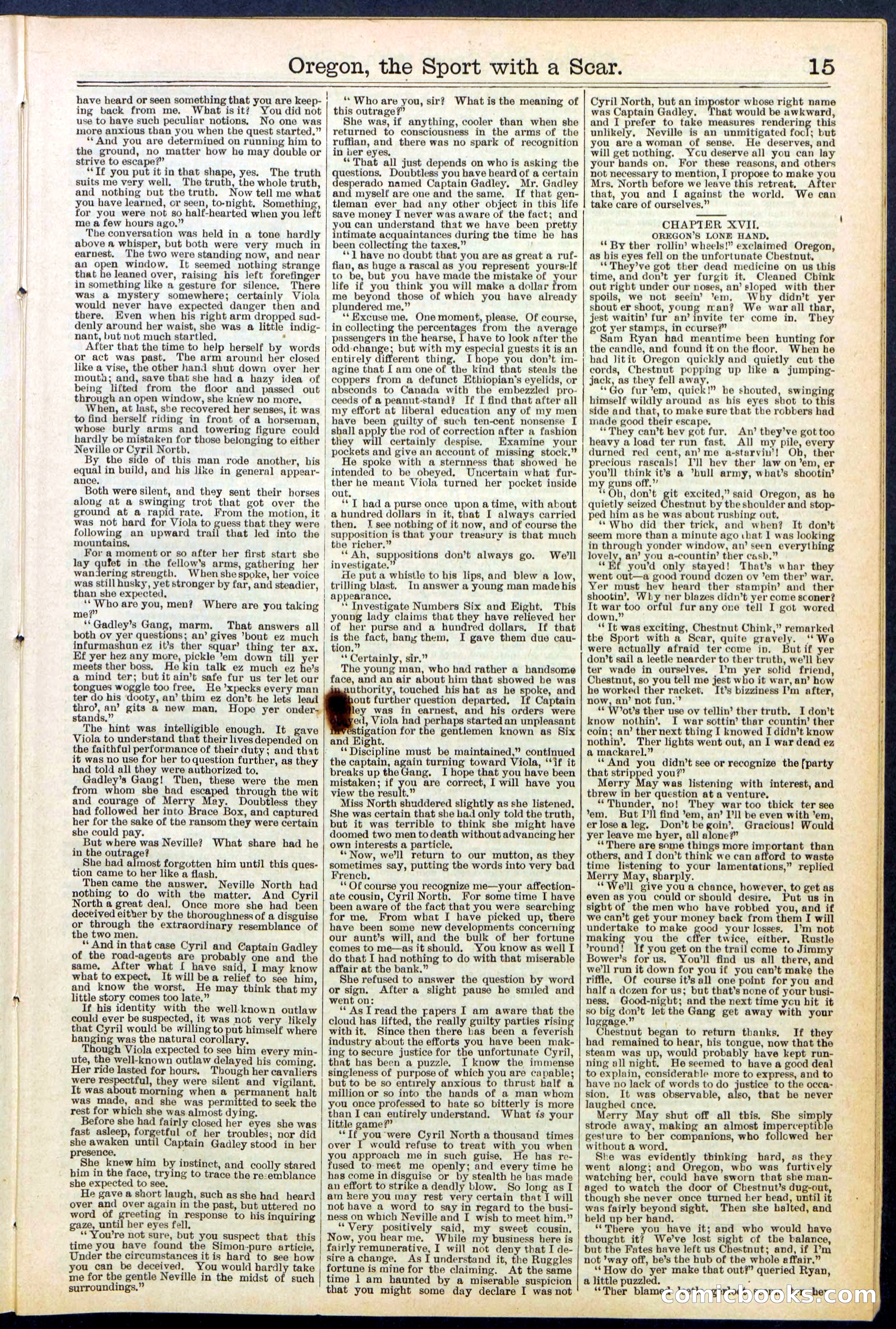 Beadle's New York Dime Library No. 533 — page 15 of 32