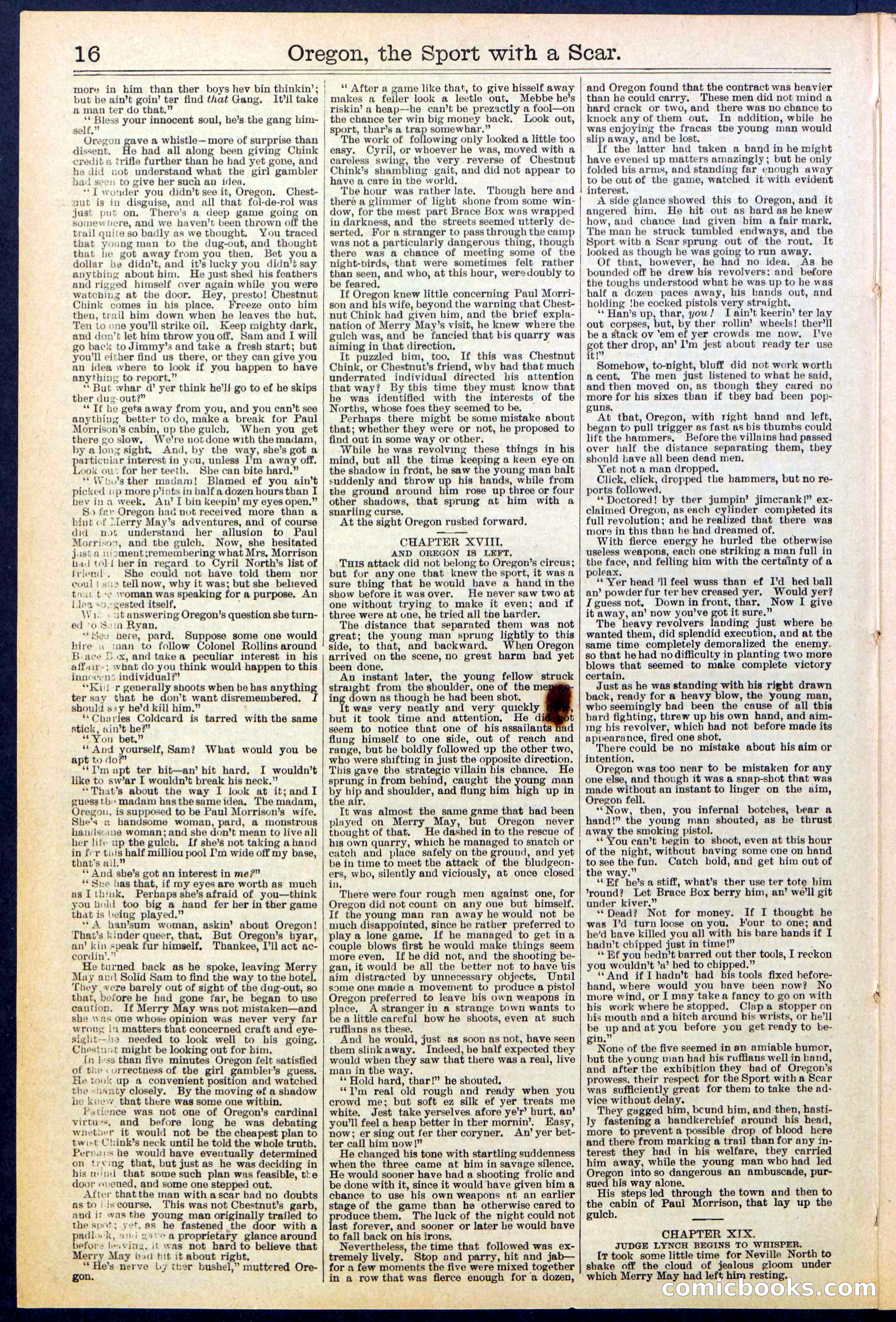 Beadle's New York Dime Library No. 533 — page 16 of 32