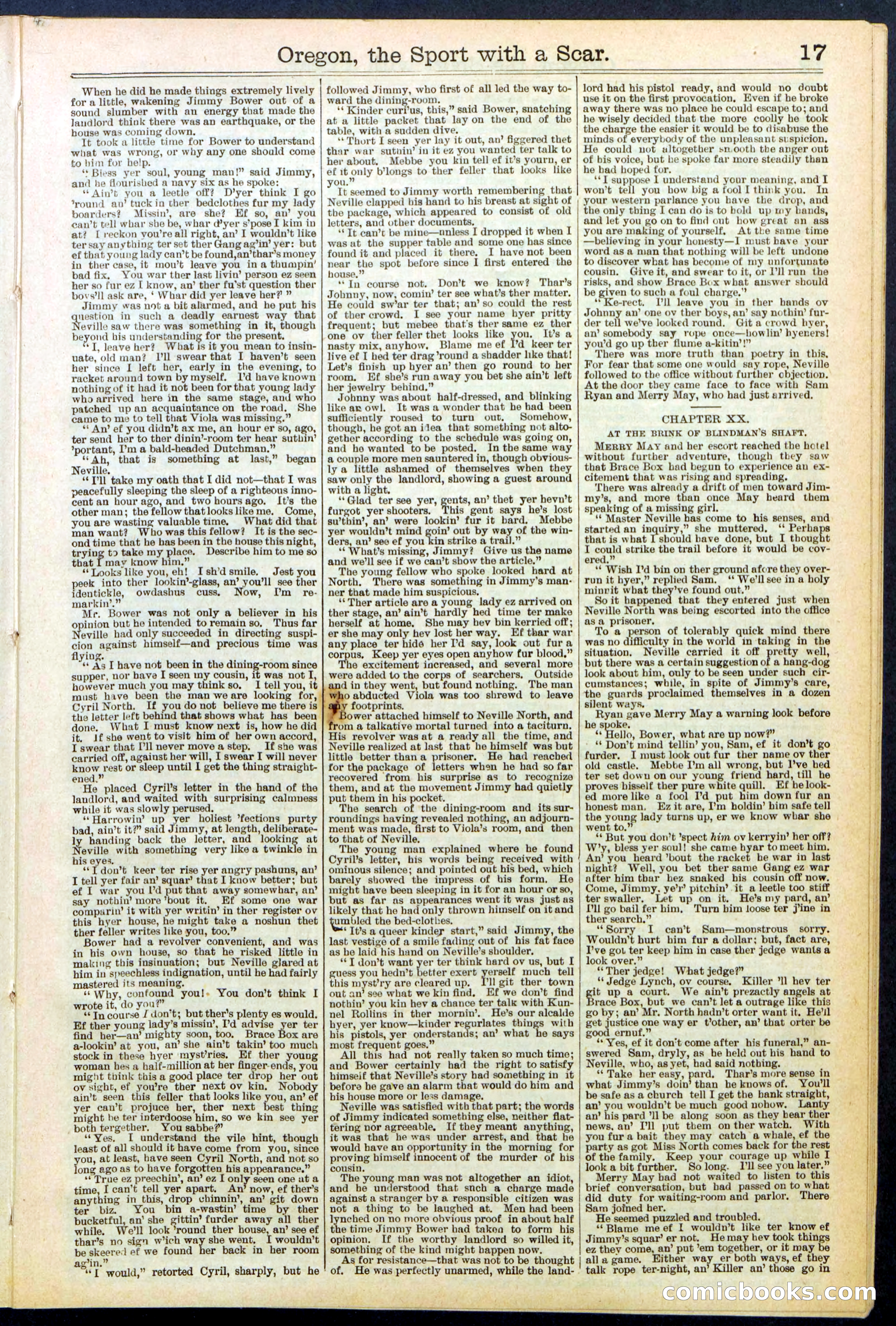Beadle's New York Dime Library No. 533 — page 17 of 32