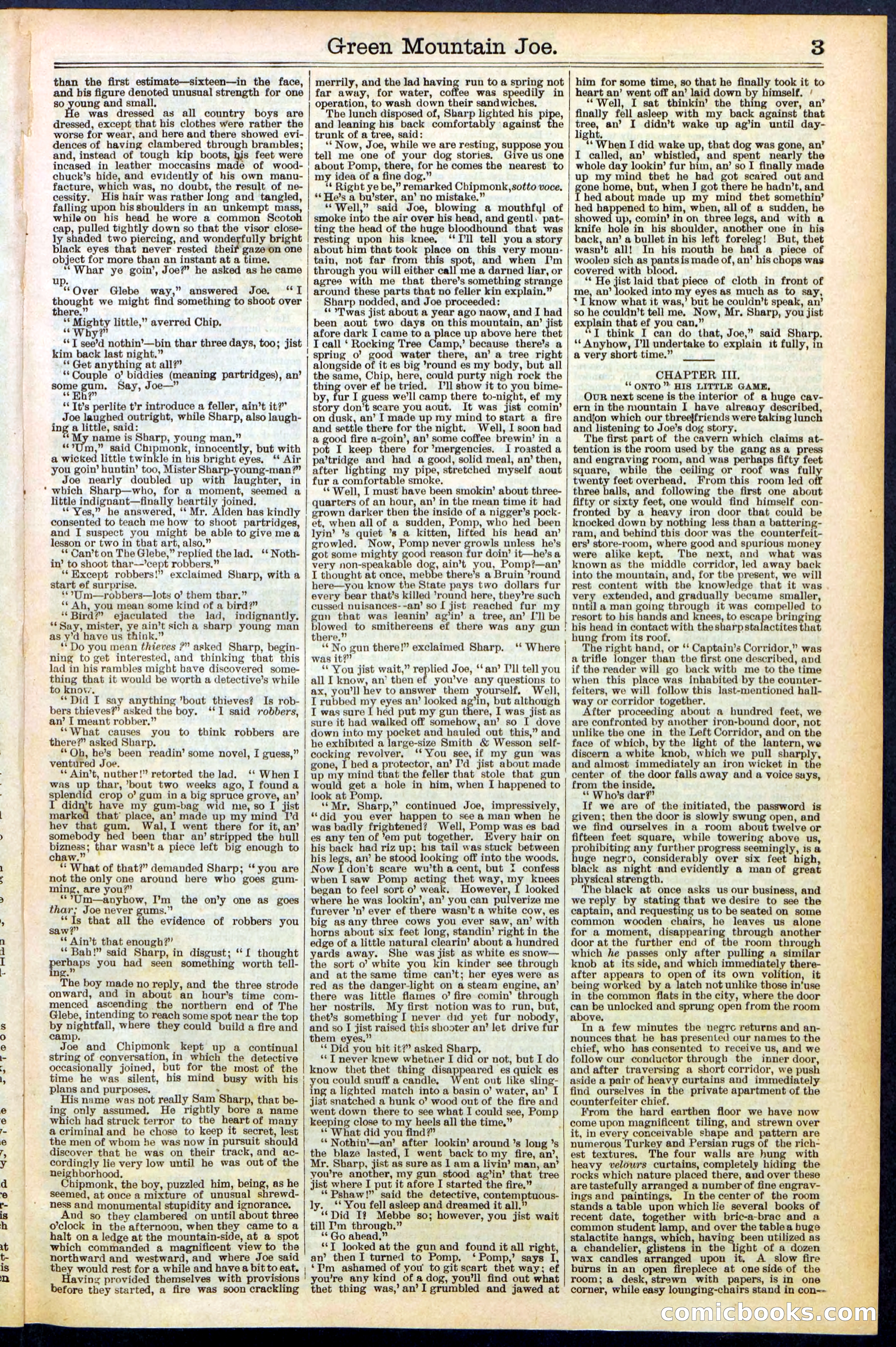 Beadle's New York Dime Library No. 534 — page 3 of 32