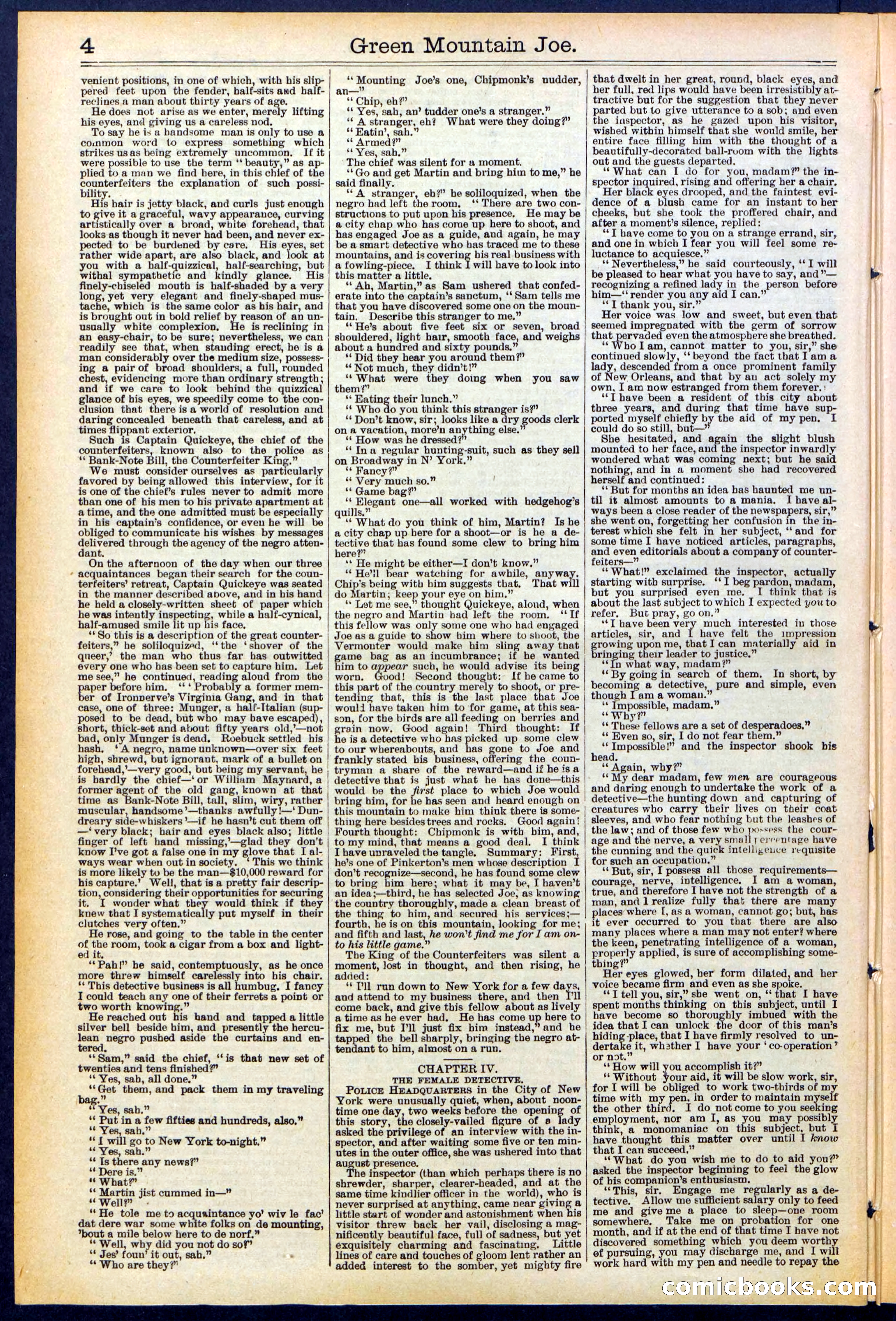 Beadle's New York Dime Library No. 534 — page 4 of 32
