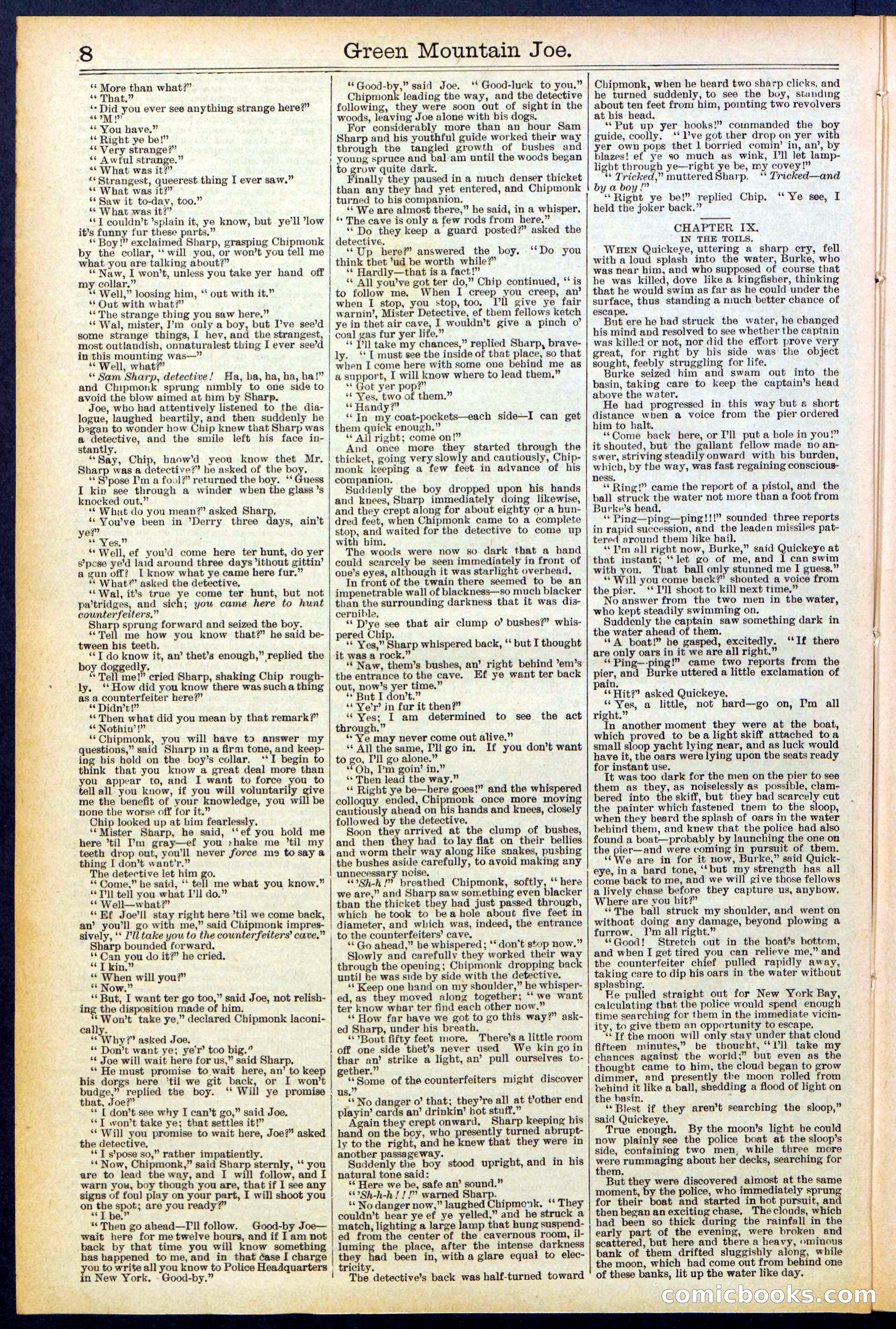 Beadle's New York Dime Library No. 534 — page 8 of 32