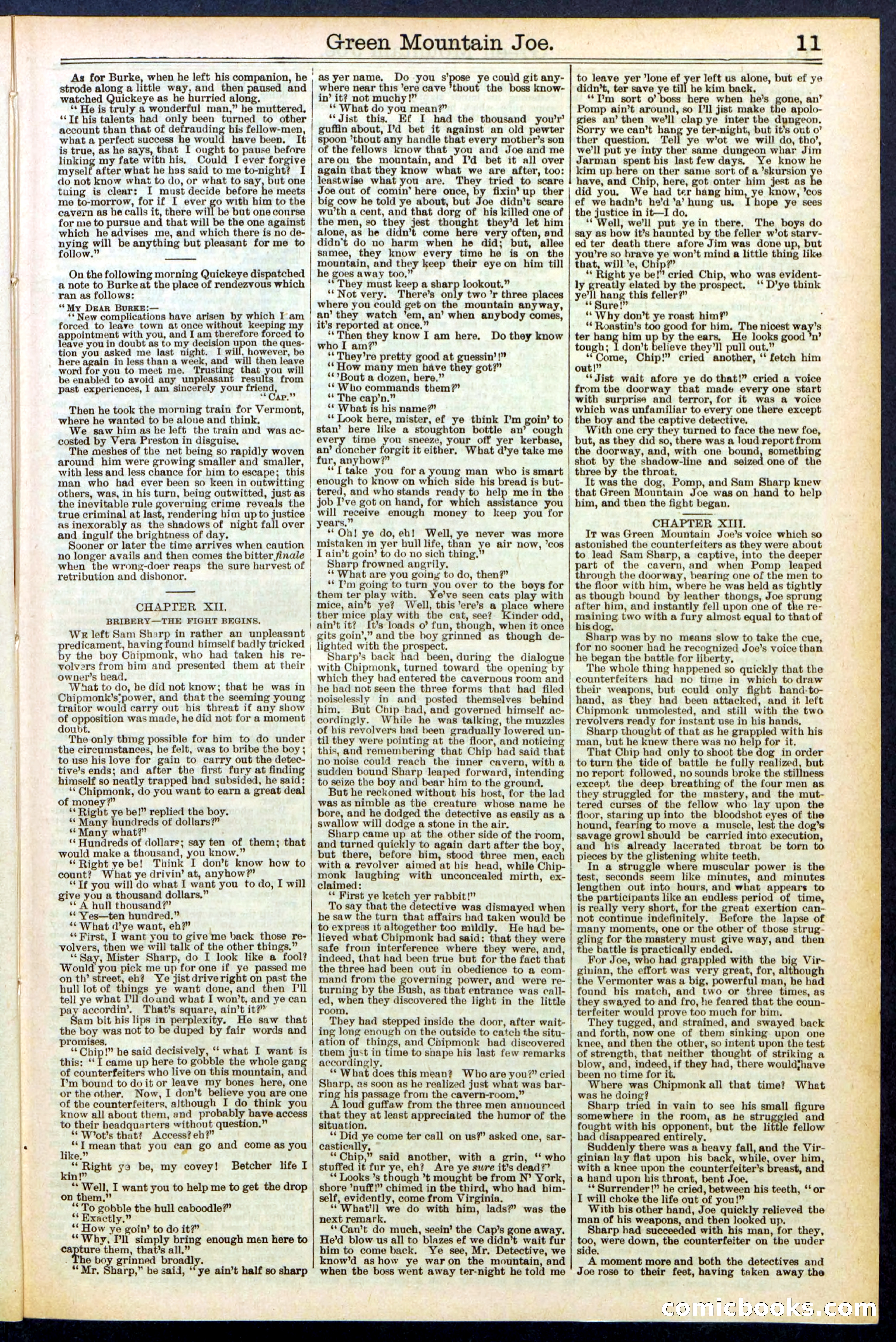 Beadle's New York Dime Library No. 534 — page 11 of 32