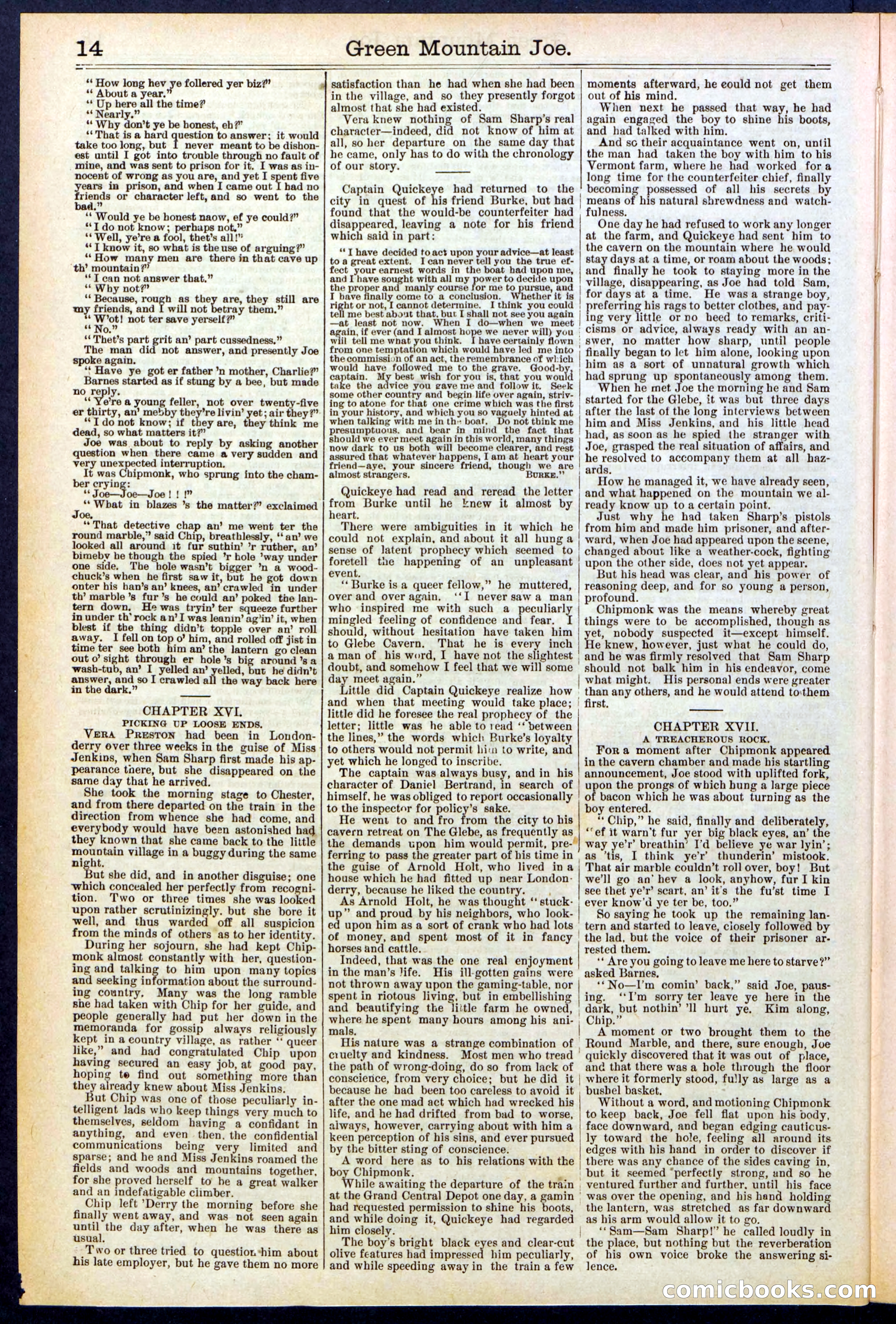 Beadle's New York Dime Library No. 534 — page 14 of 32