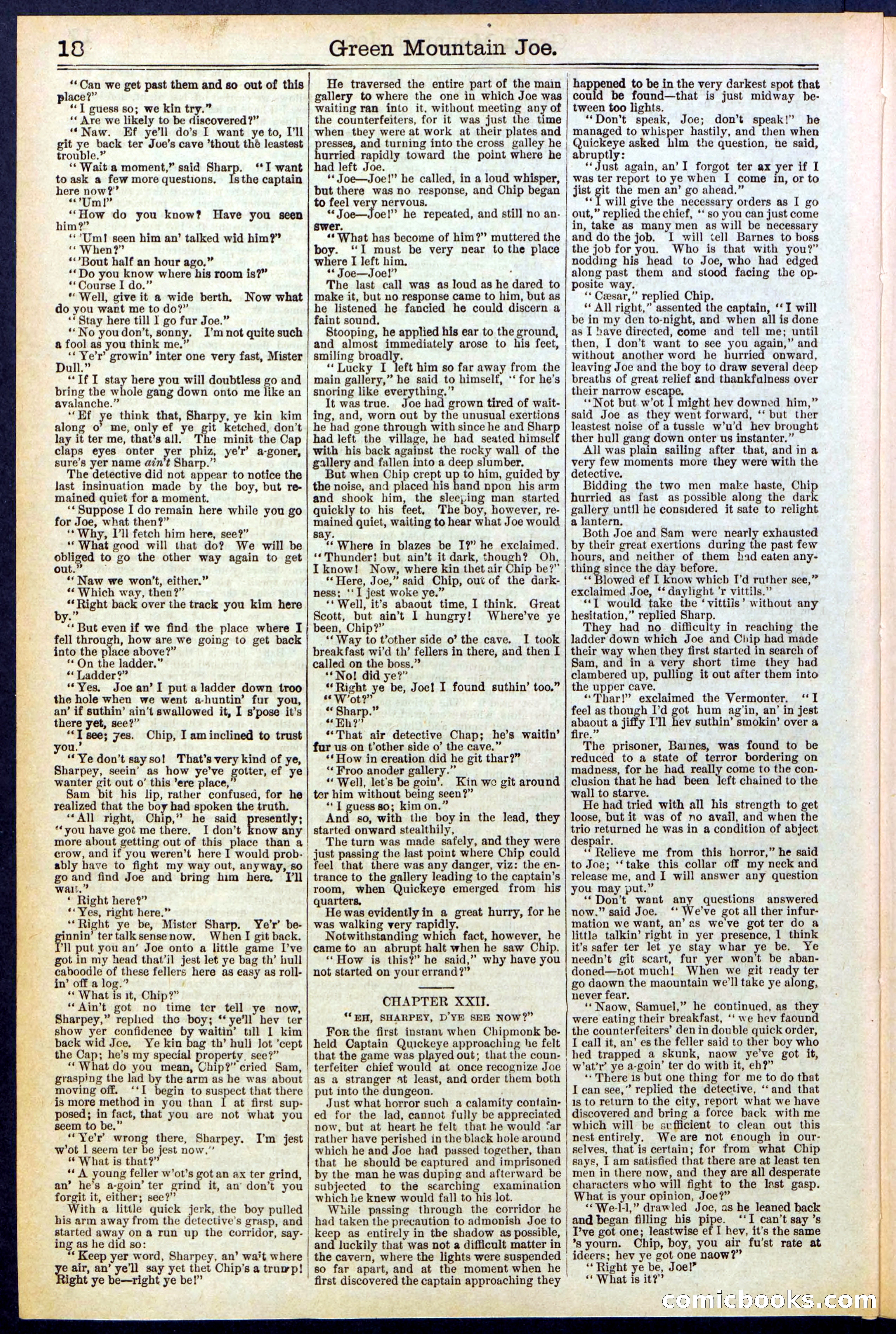Beadle's New York Dime Library No. 534 — page 18 of 32