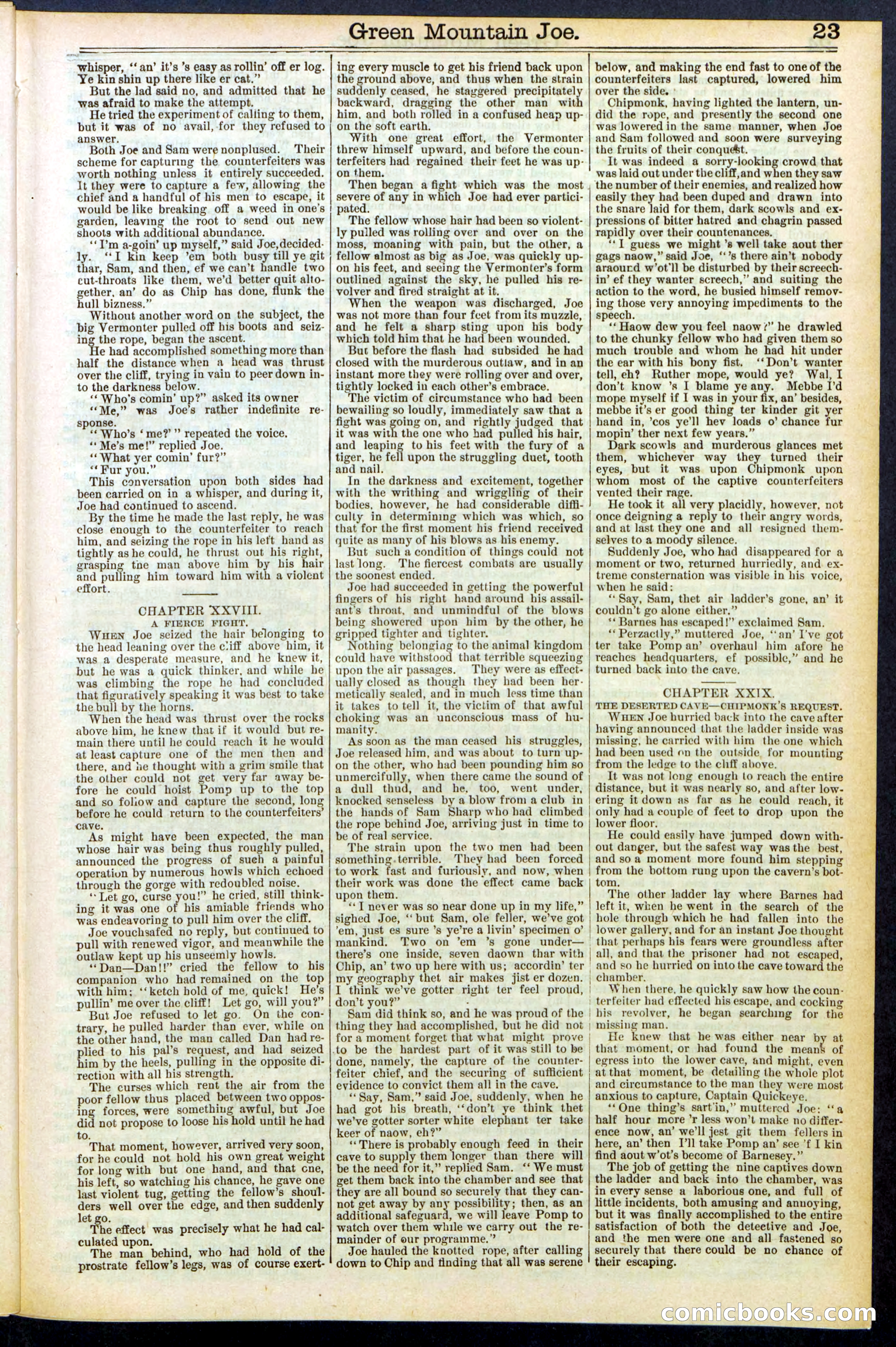 Beadle's New York Dime Library No. 534 — page 23 of 32
