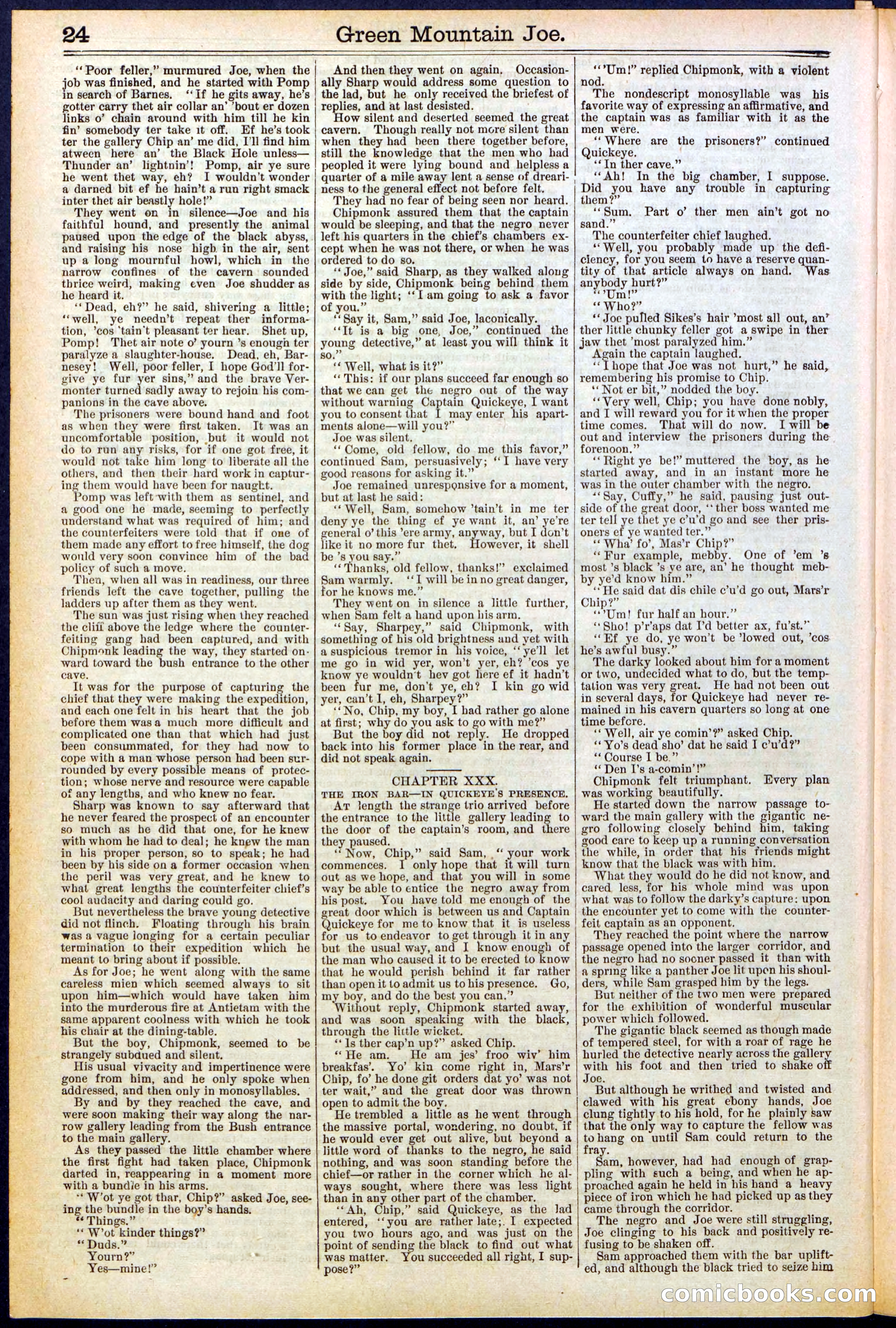 Beadle's New York Dime Library No. 534 — page 24 of 32