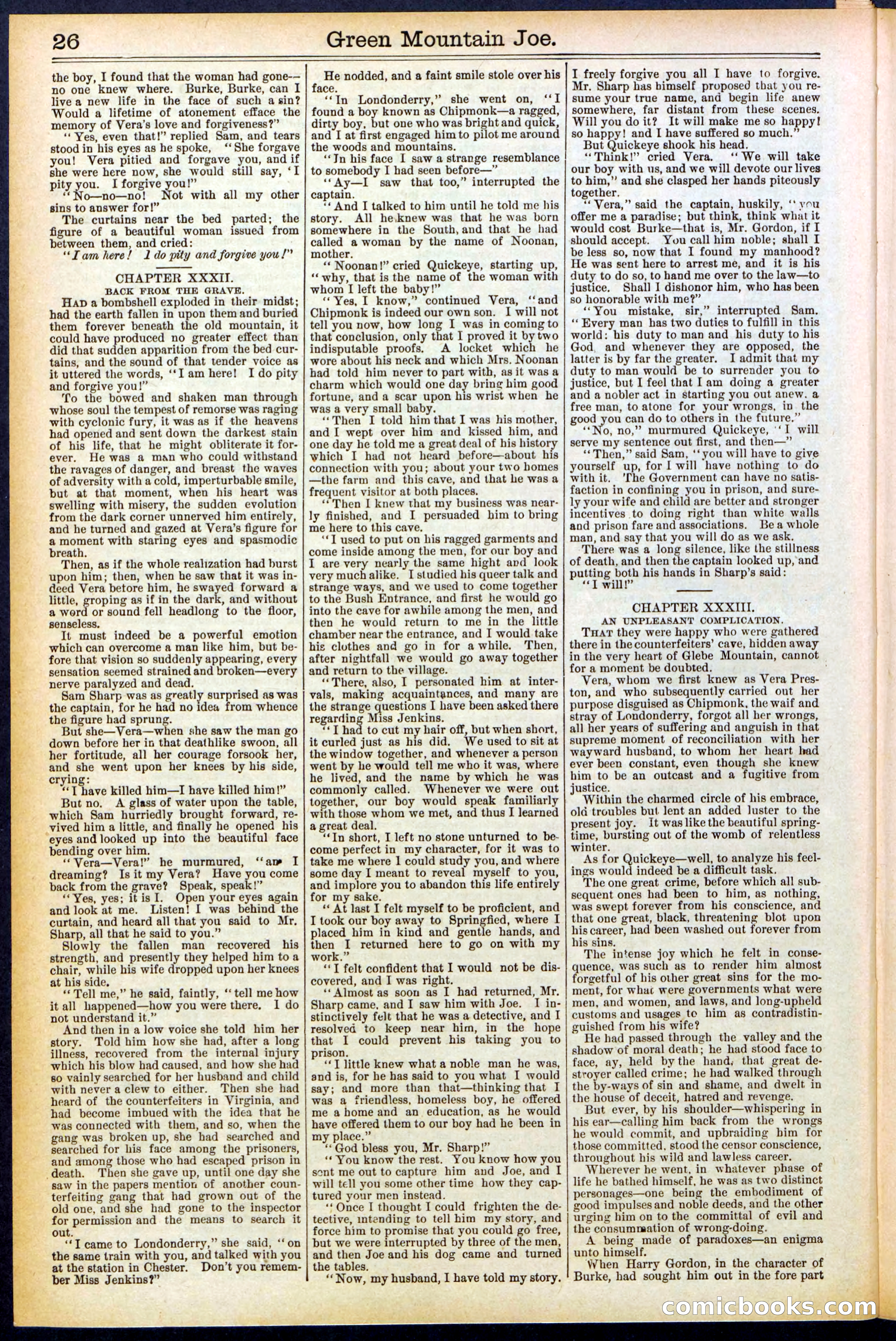 Beadle's New York Dime Library No. 534 — page 26 of 32