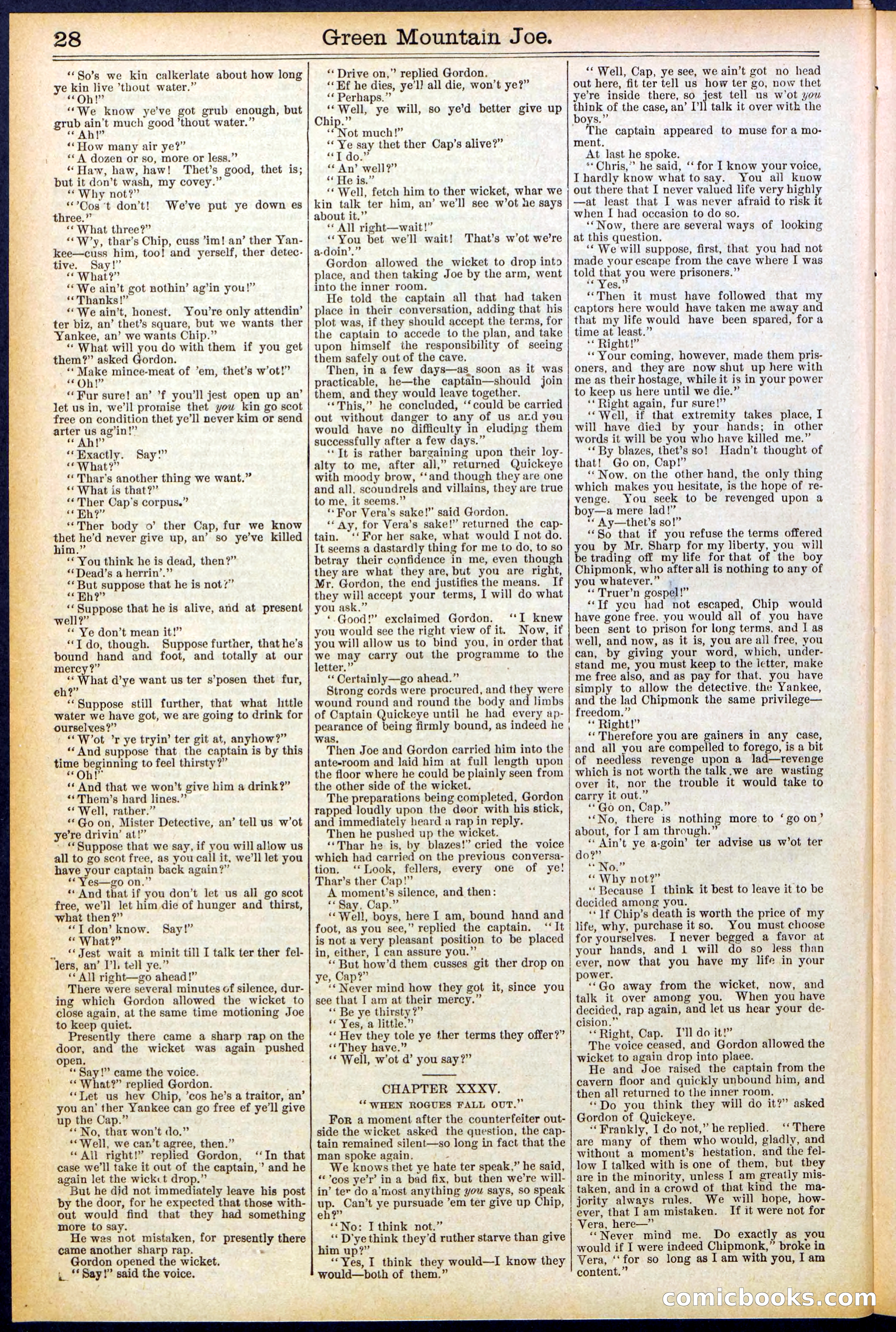Beadle's New York Dime Library No. 534 — page 28 of 32