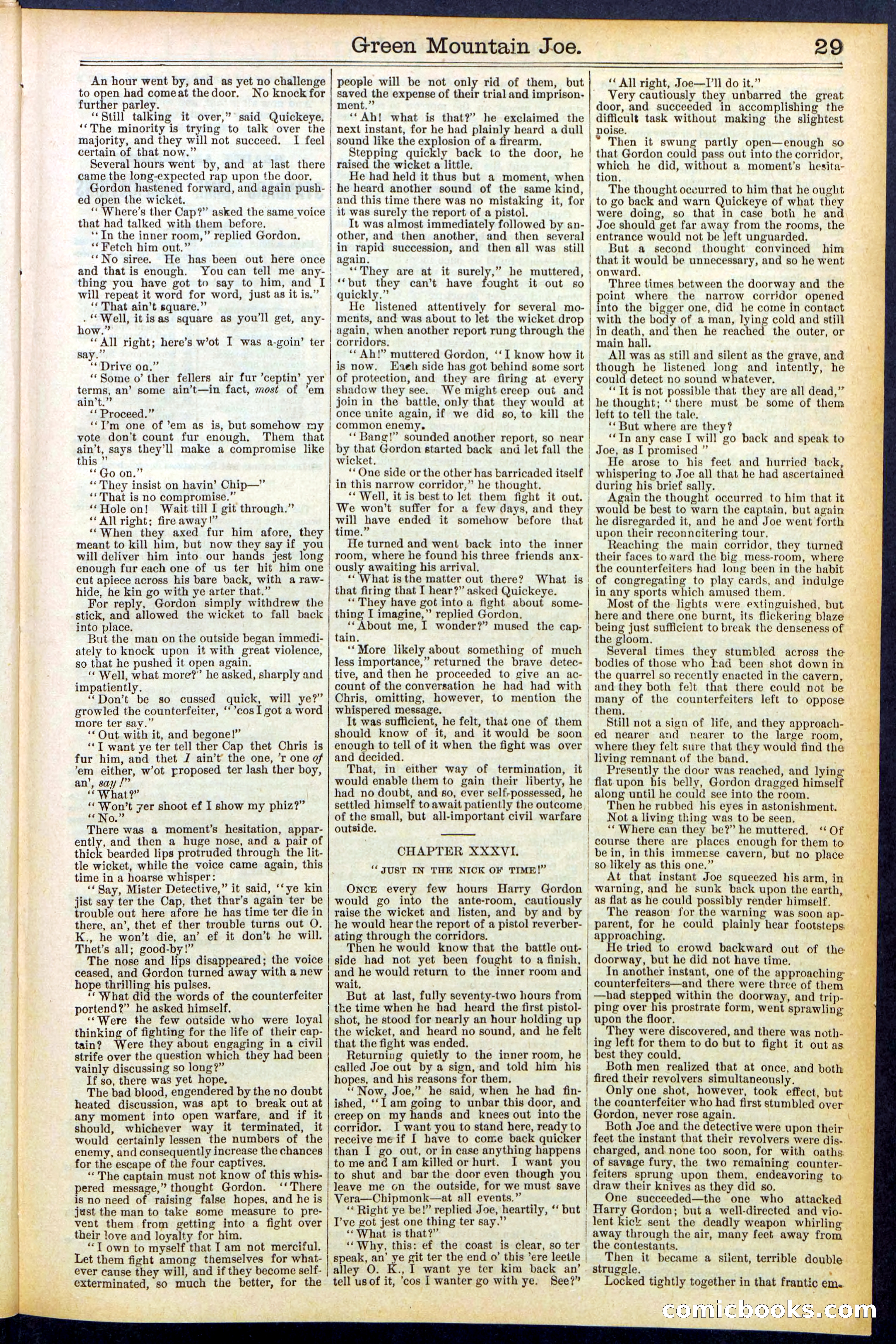 Beadle's New York Dime Library No. 534 — page 29 of 32