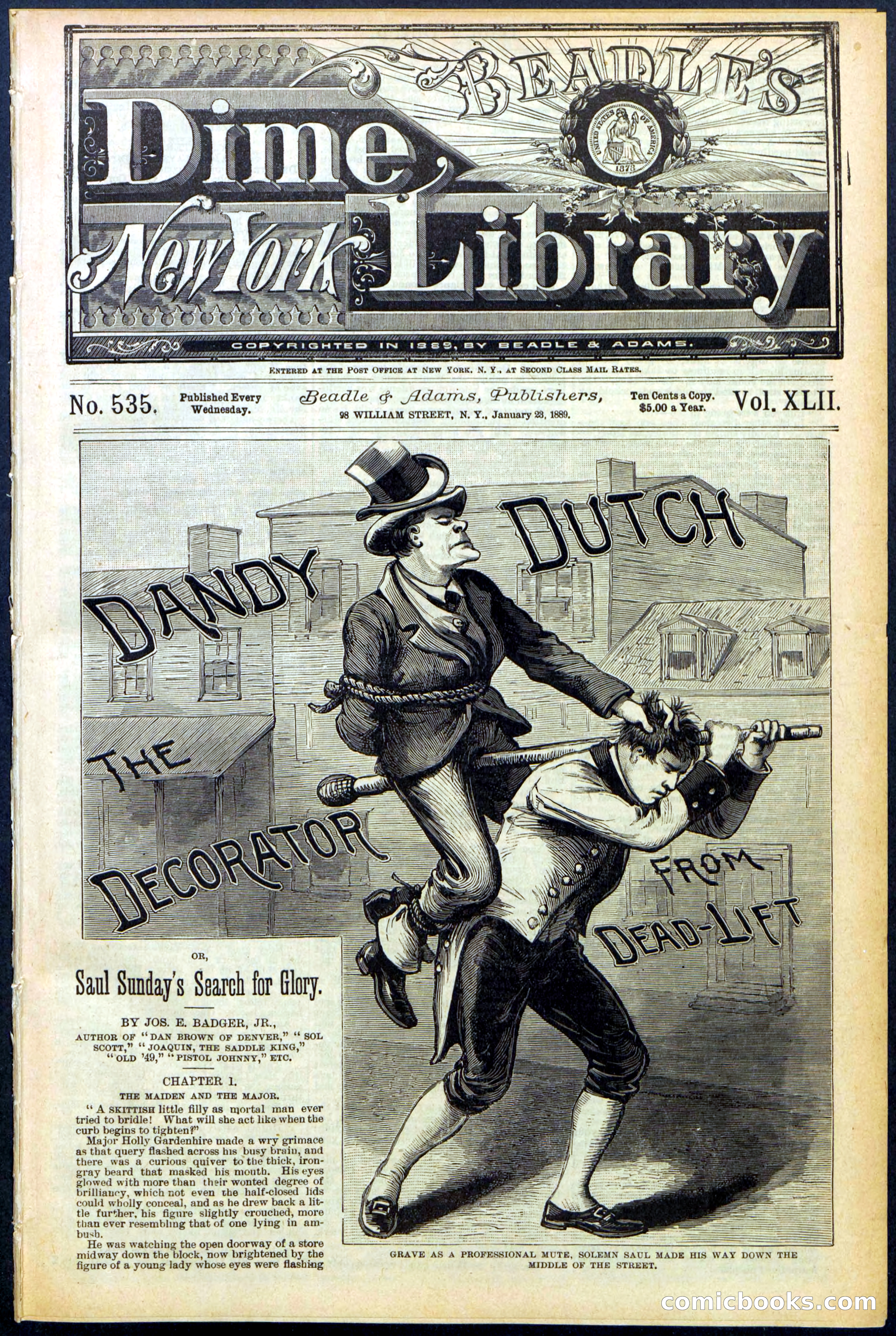 Beadle's New York Dime Library, No. 535 — page 1 of 32