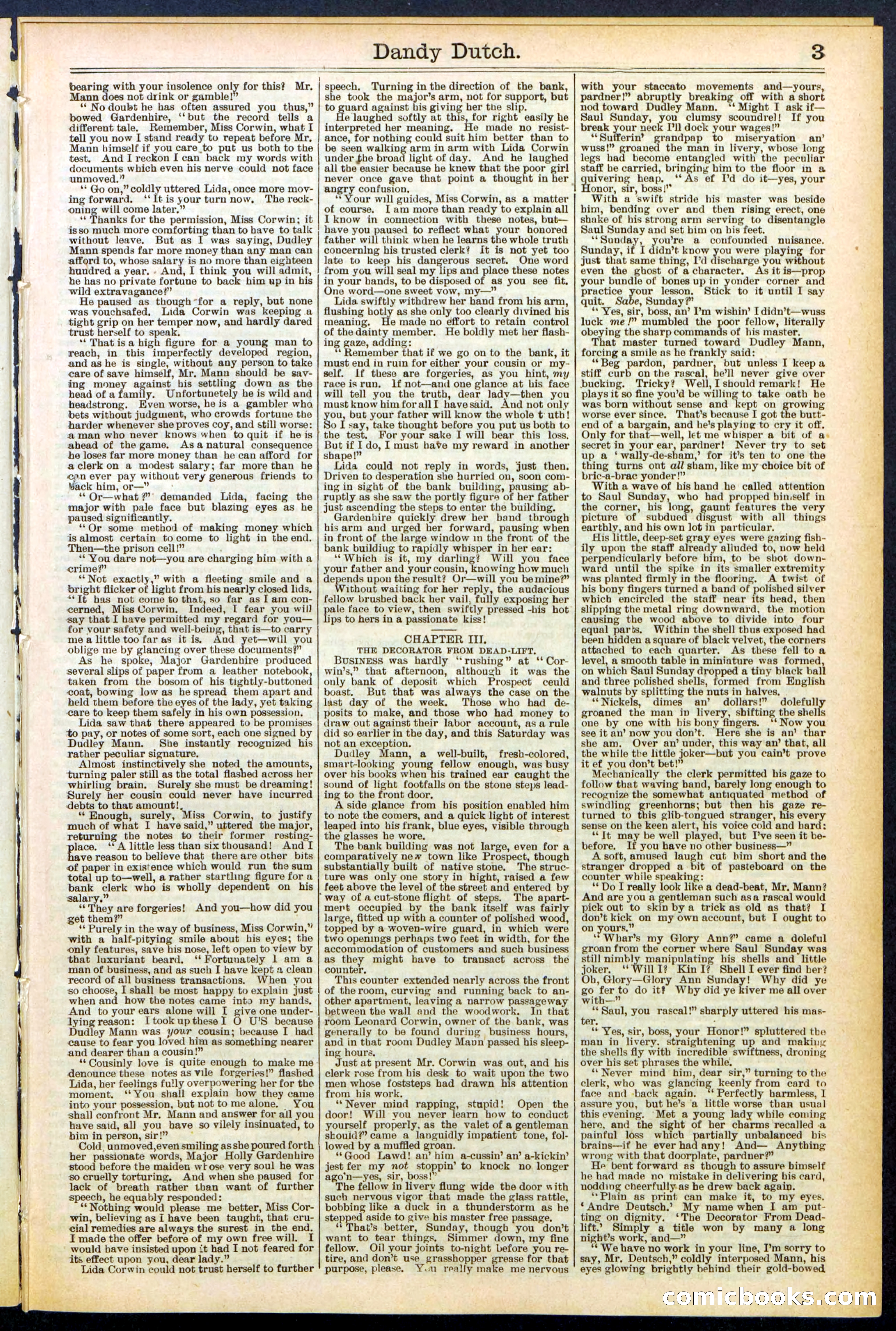 Beadle's New York Dime Library, No. 535 — page 3 of 32