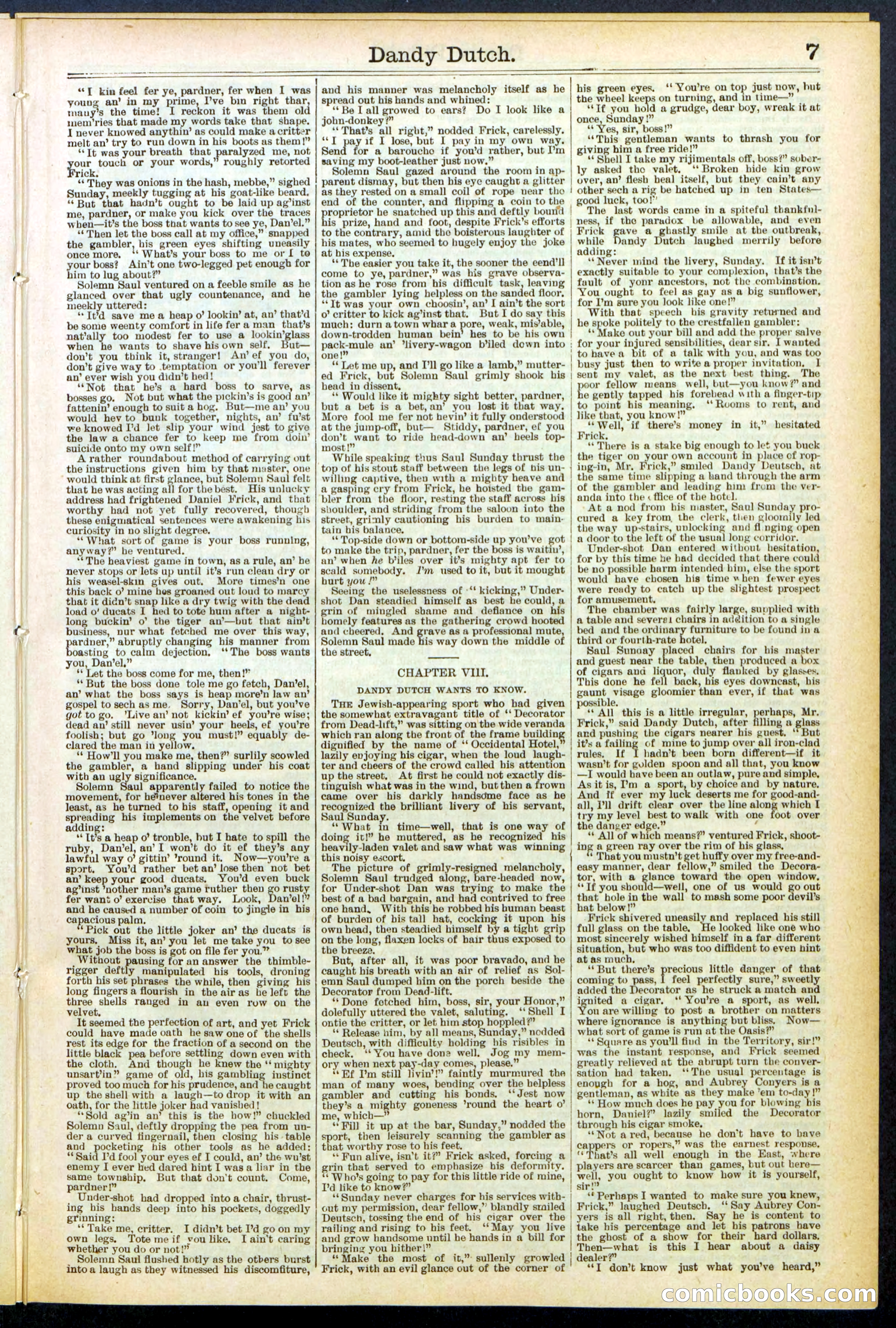 Beadle's New York Dime Library, No. 535 — page 7 of 32