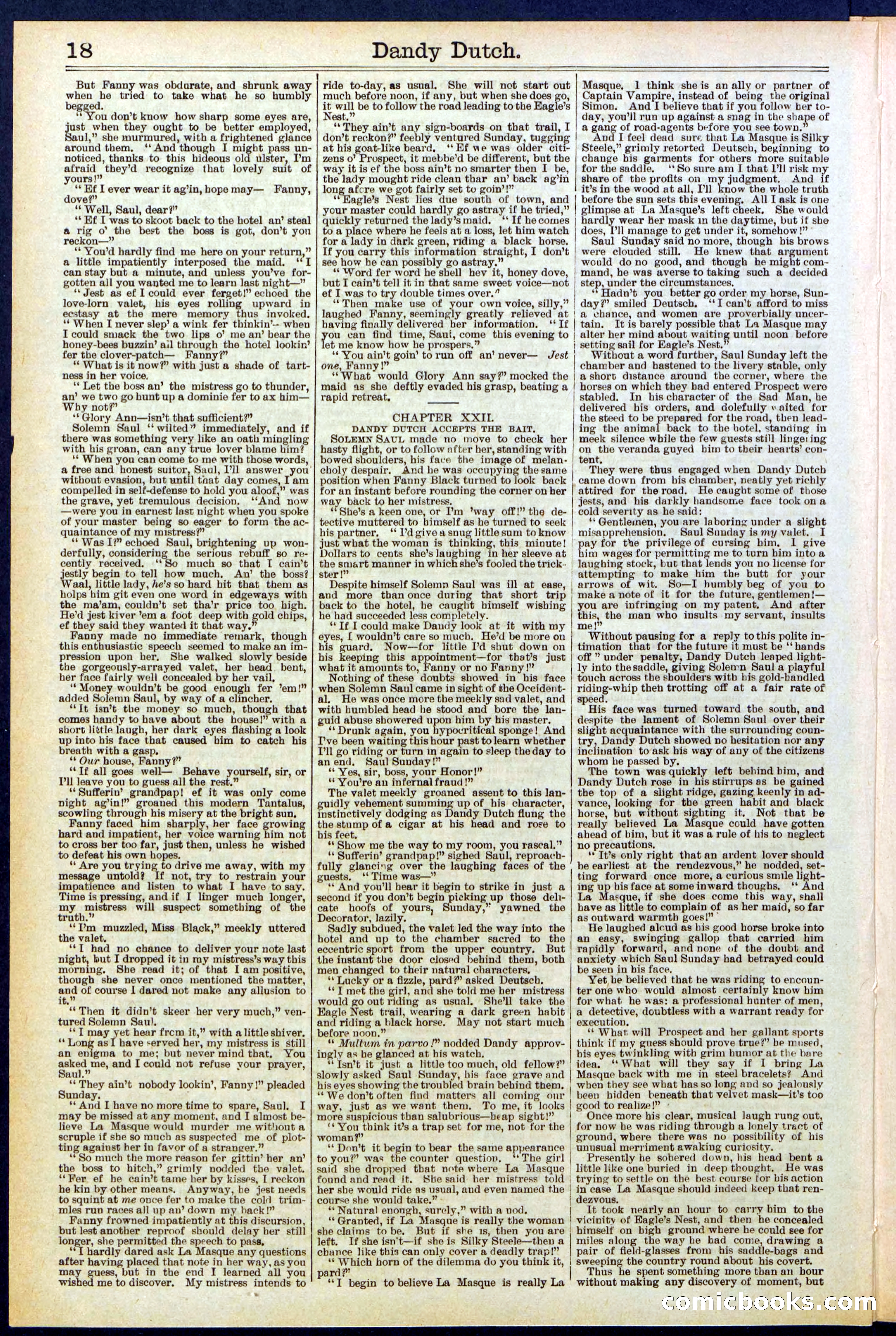 Beadle's New York Dime Library, No. 535 — page 18 of 32