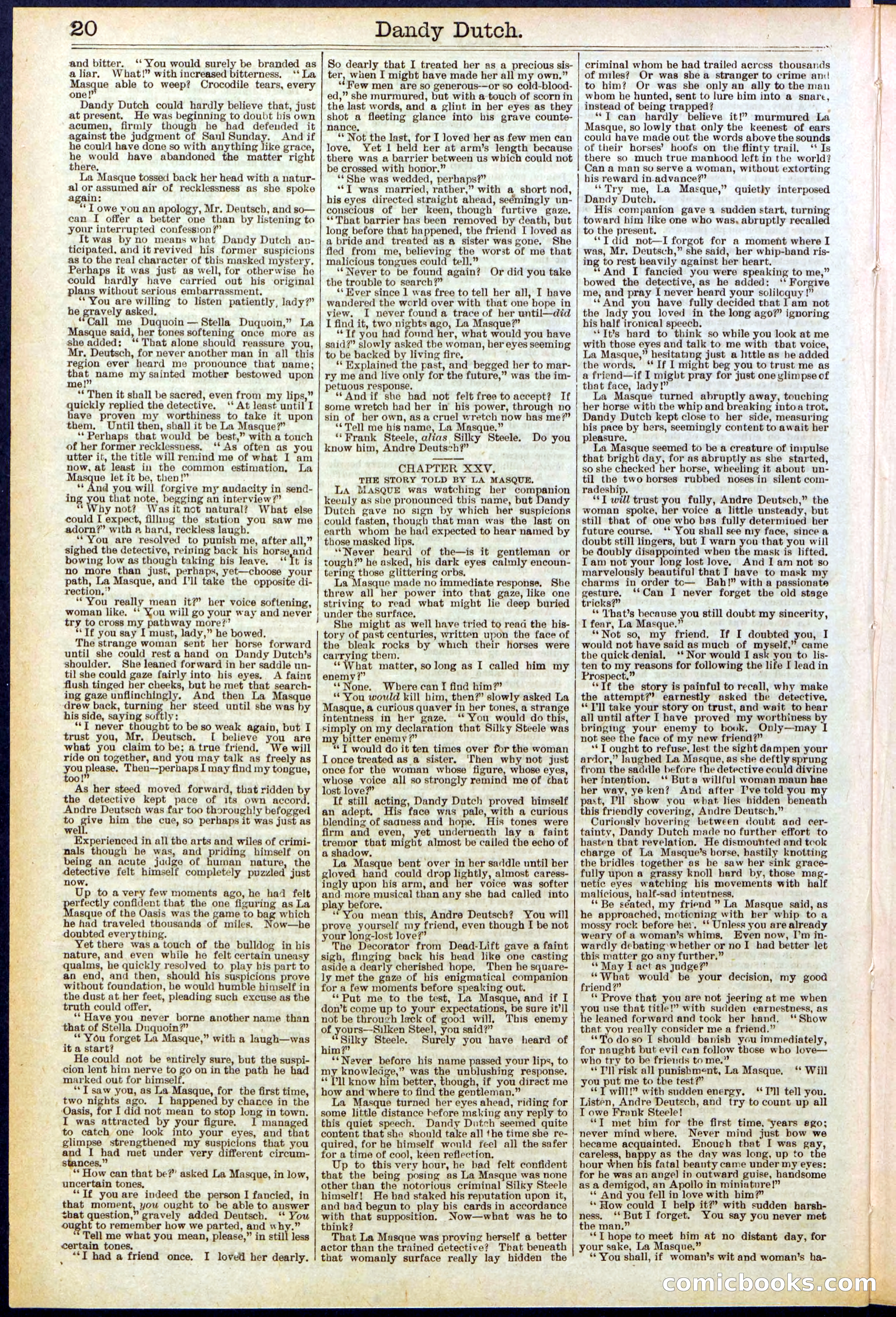Beadle's New York Dime Library, No. 535 — page 20 of 32