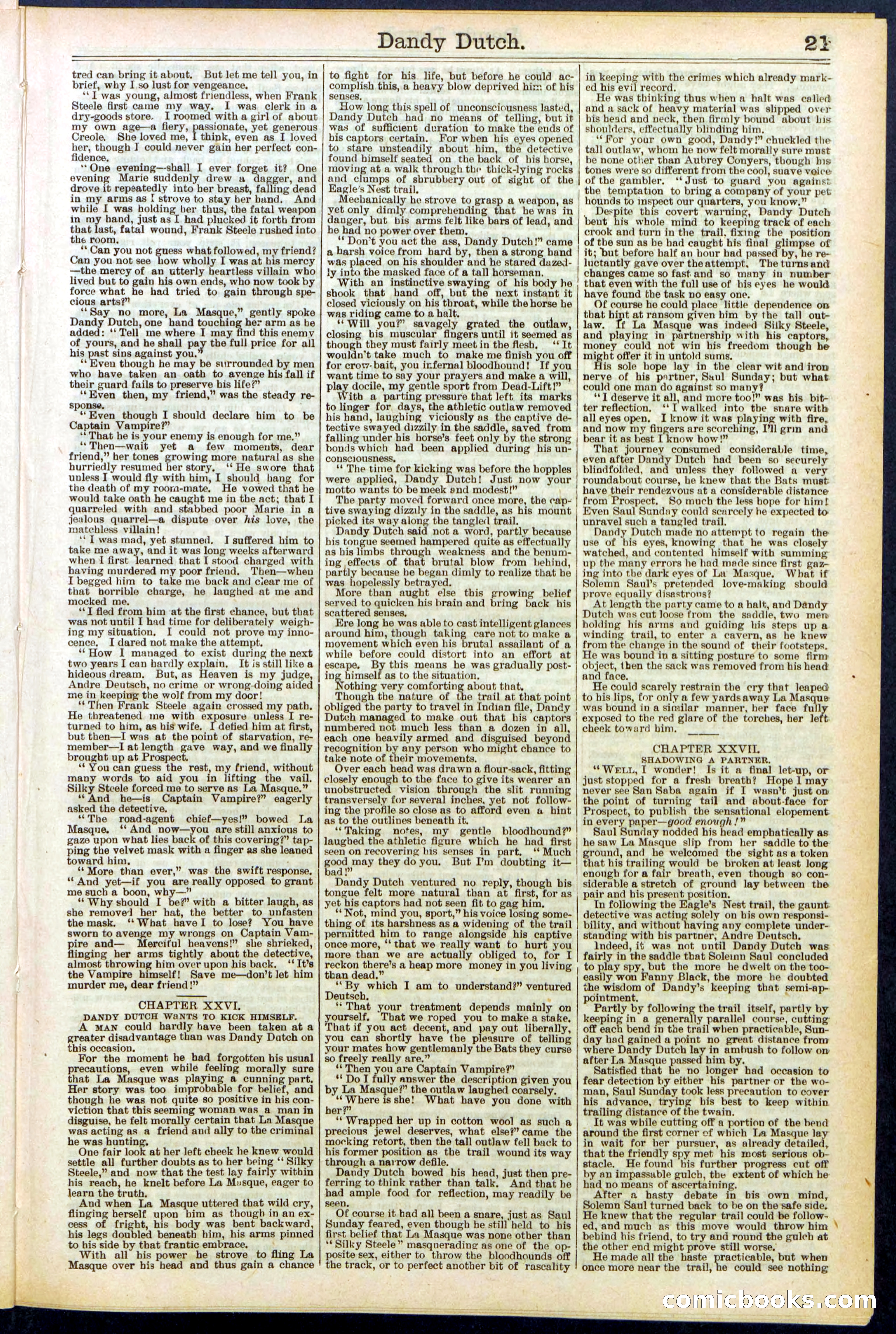Beadle's New York Dime Library, No. 535 — page 21 of 32