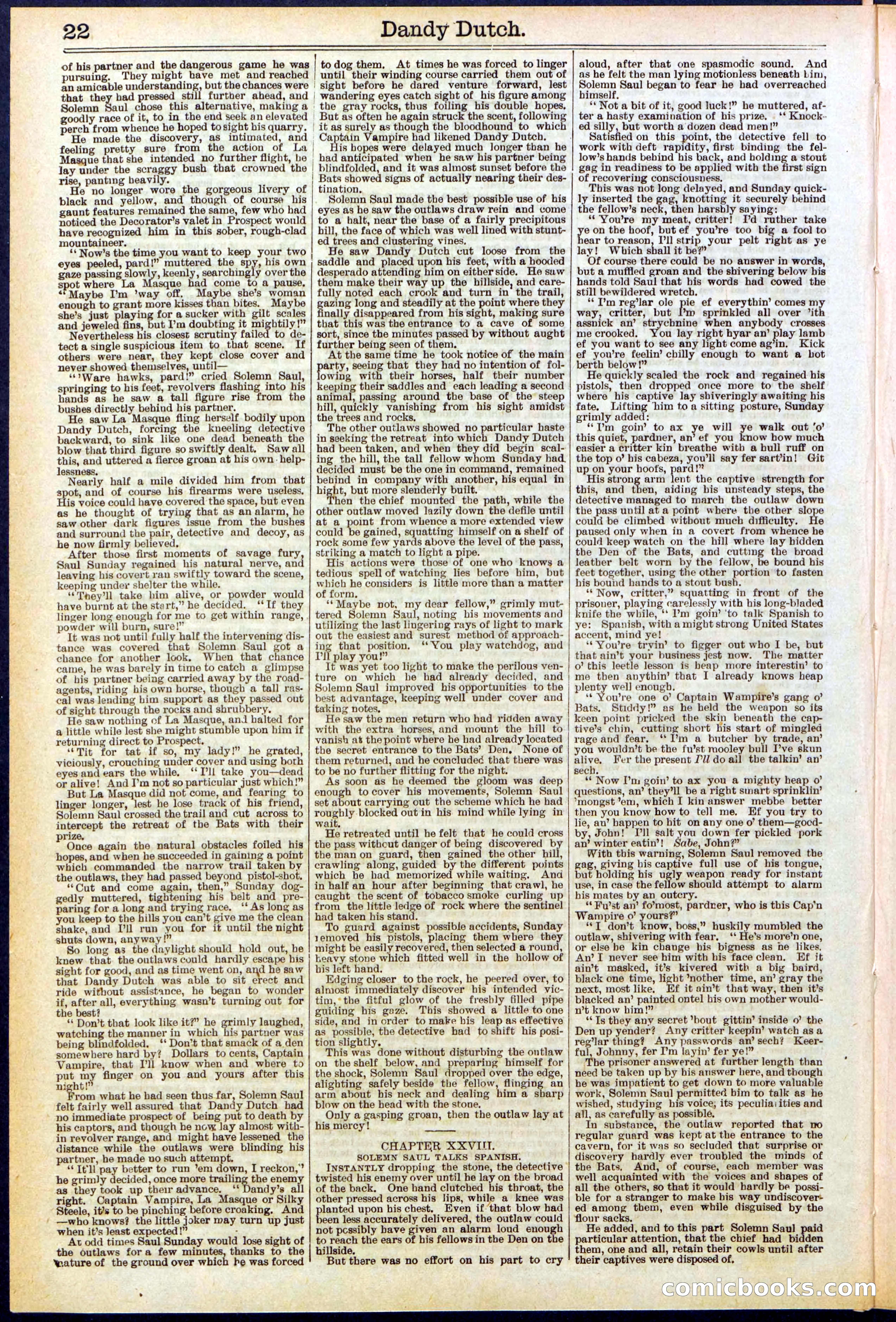 Beadle's New York Dime Library, No. 535 — page 22 of 32