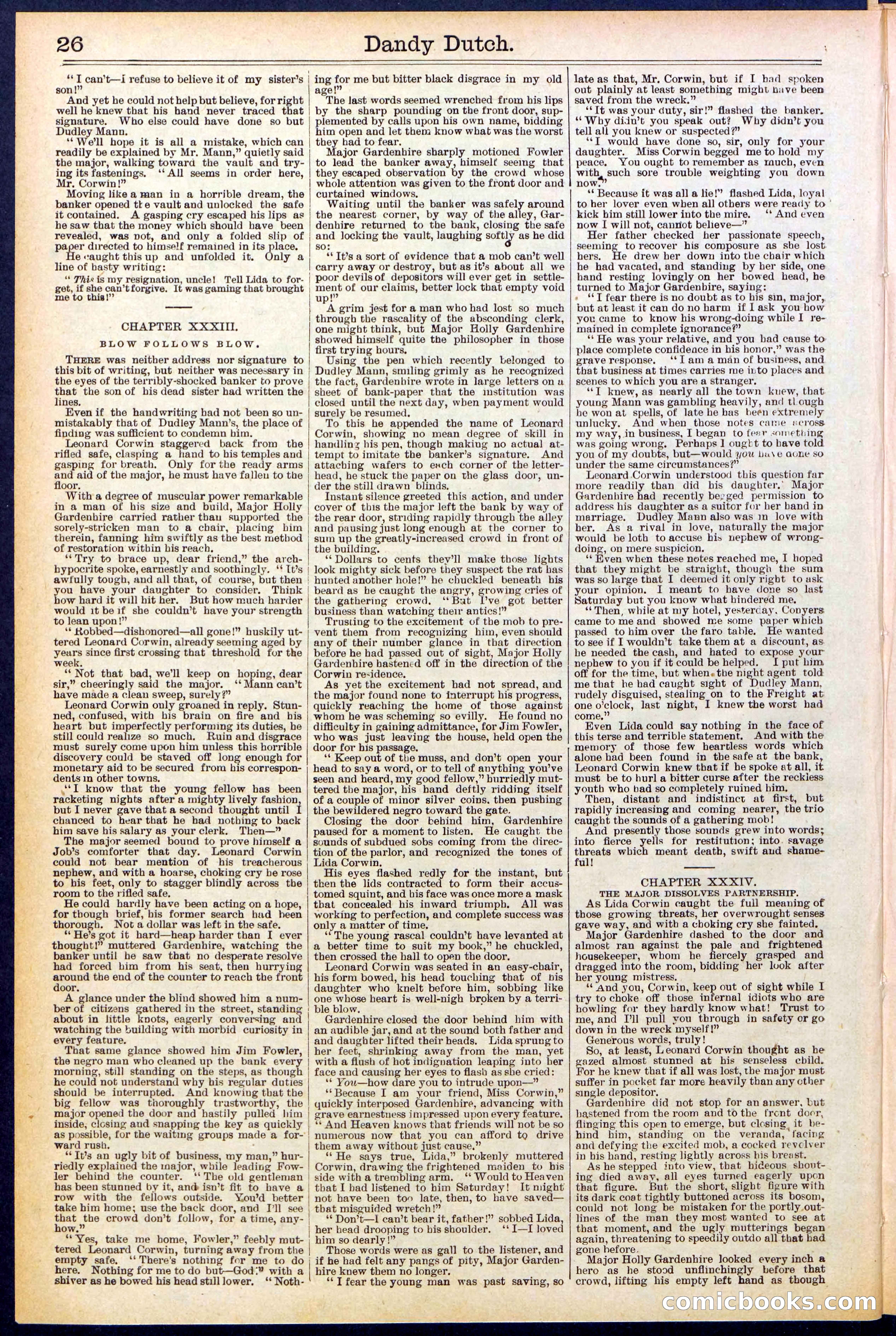 Beadle's New York Dime Library, No. 535 — page 26 of 32