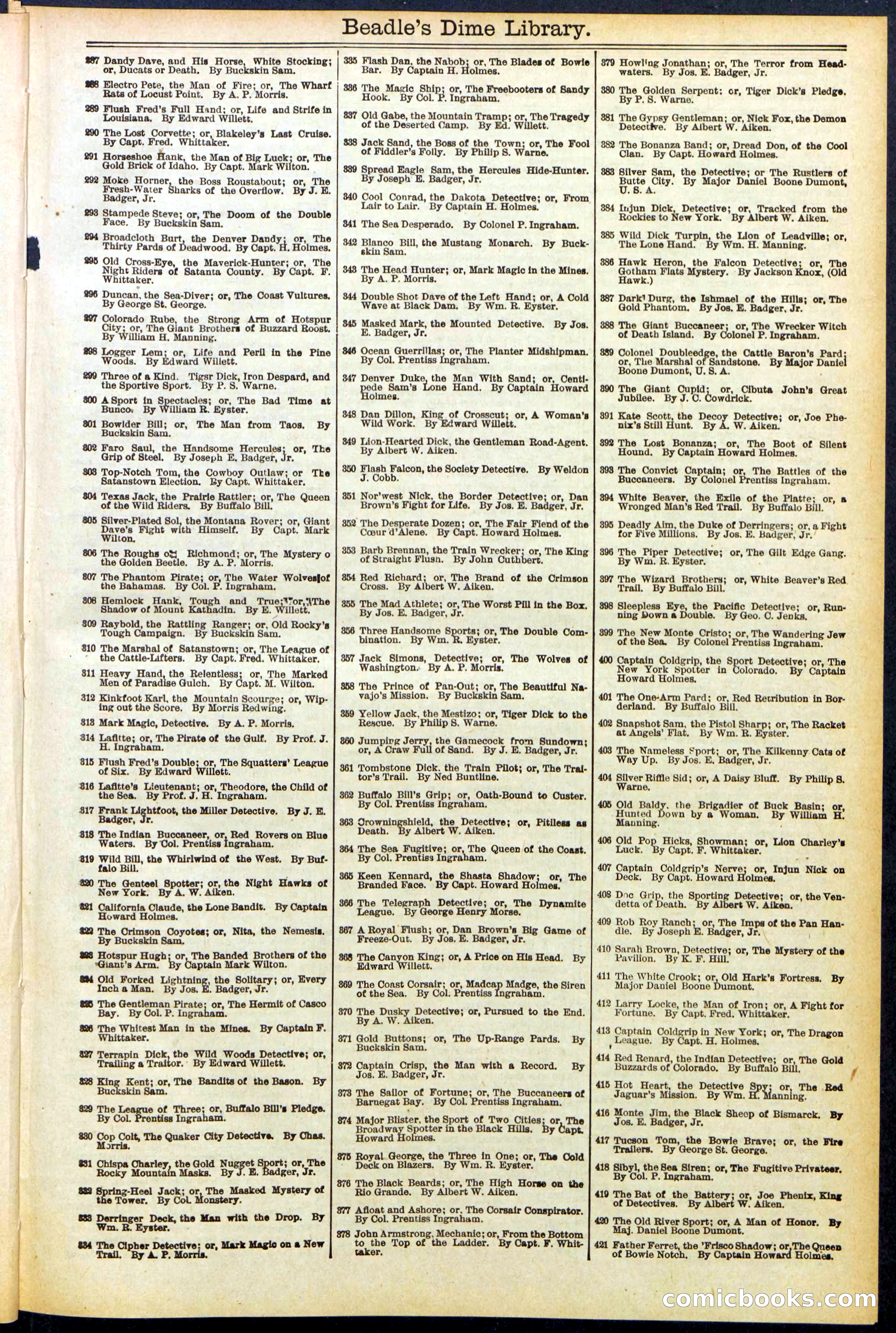 Beadle's New York Dime Library, No. 535 — page 31 of 32