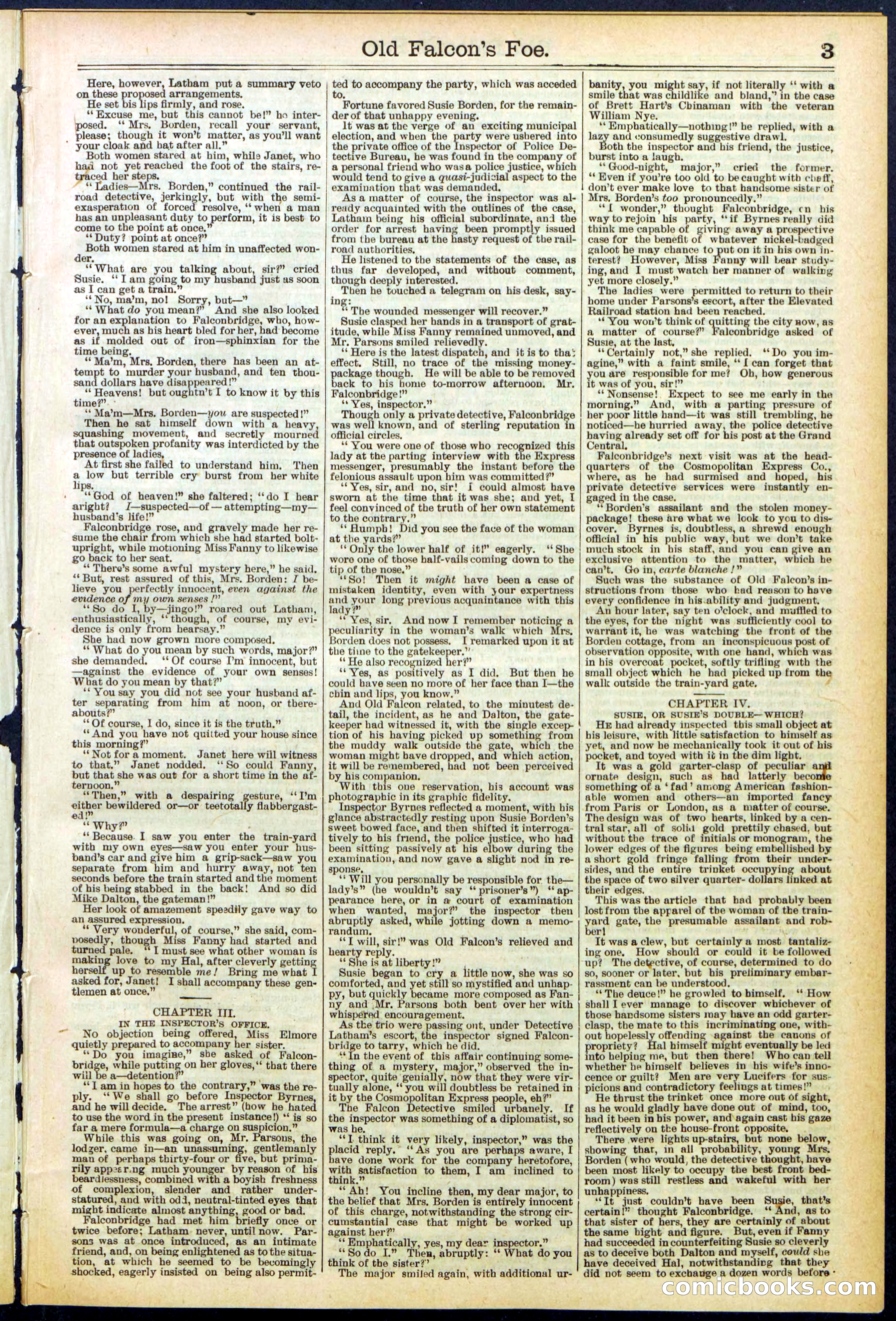 Beadle's New York Dime Library No. 536 — page 3 of 32