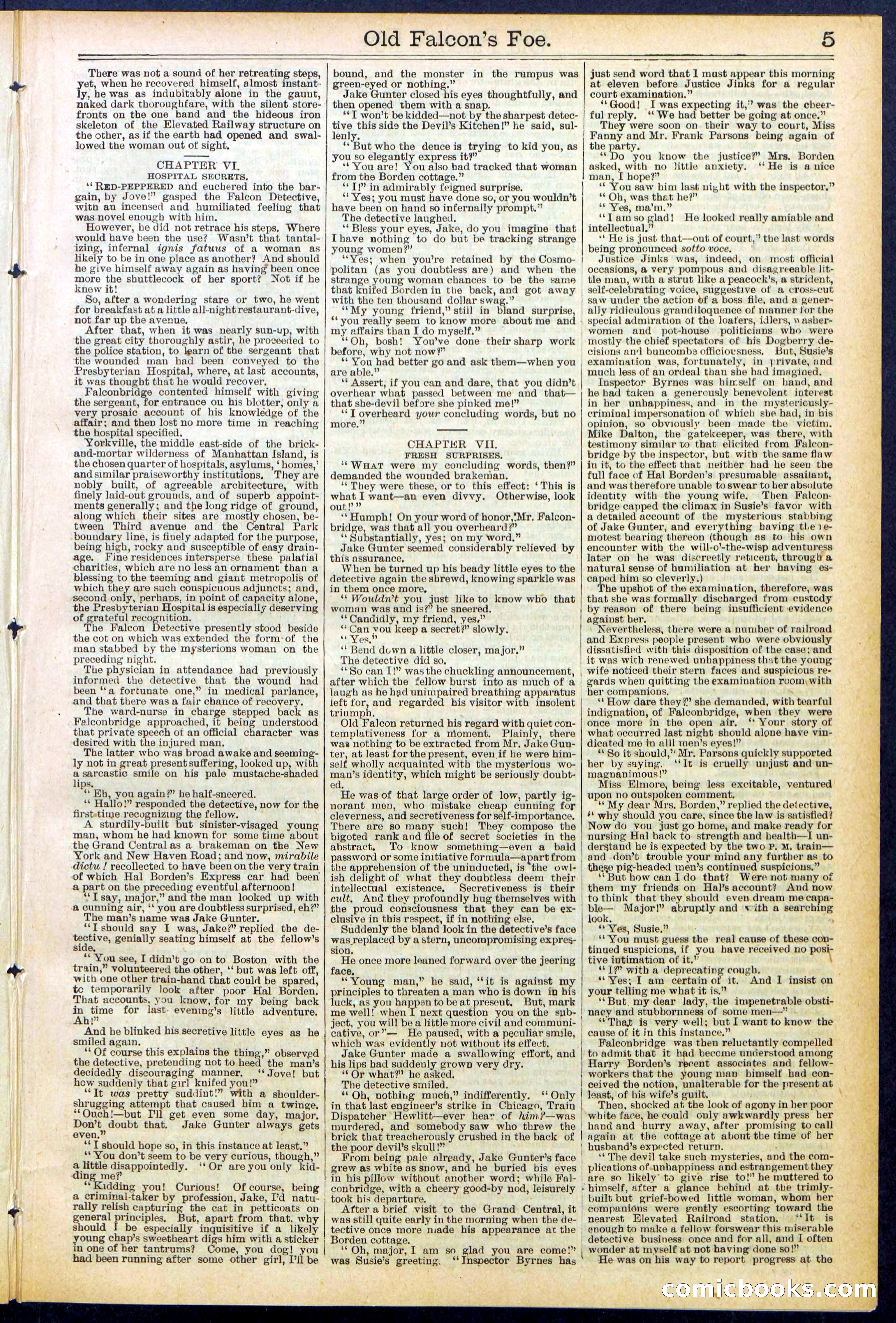 Beadle's New York Dime Library No. 536 — page 5 of 32