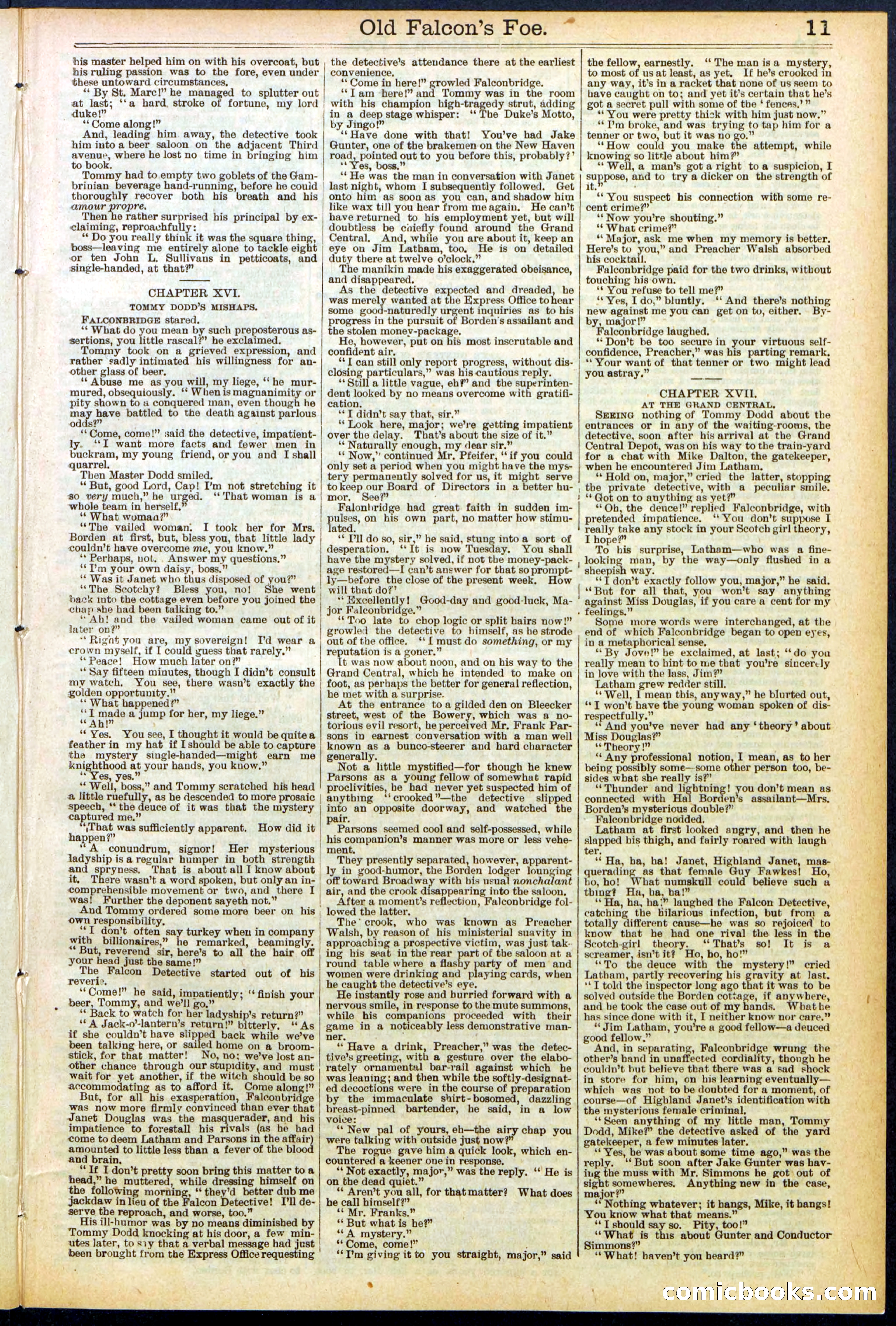 Beadle's New York Dime Library No. 536 — page 11 of 32