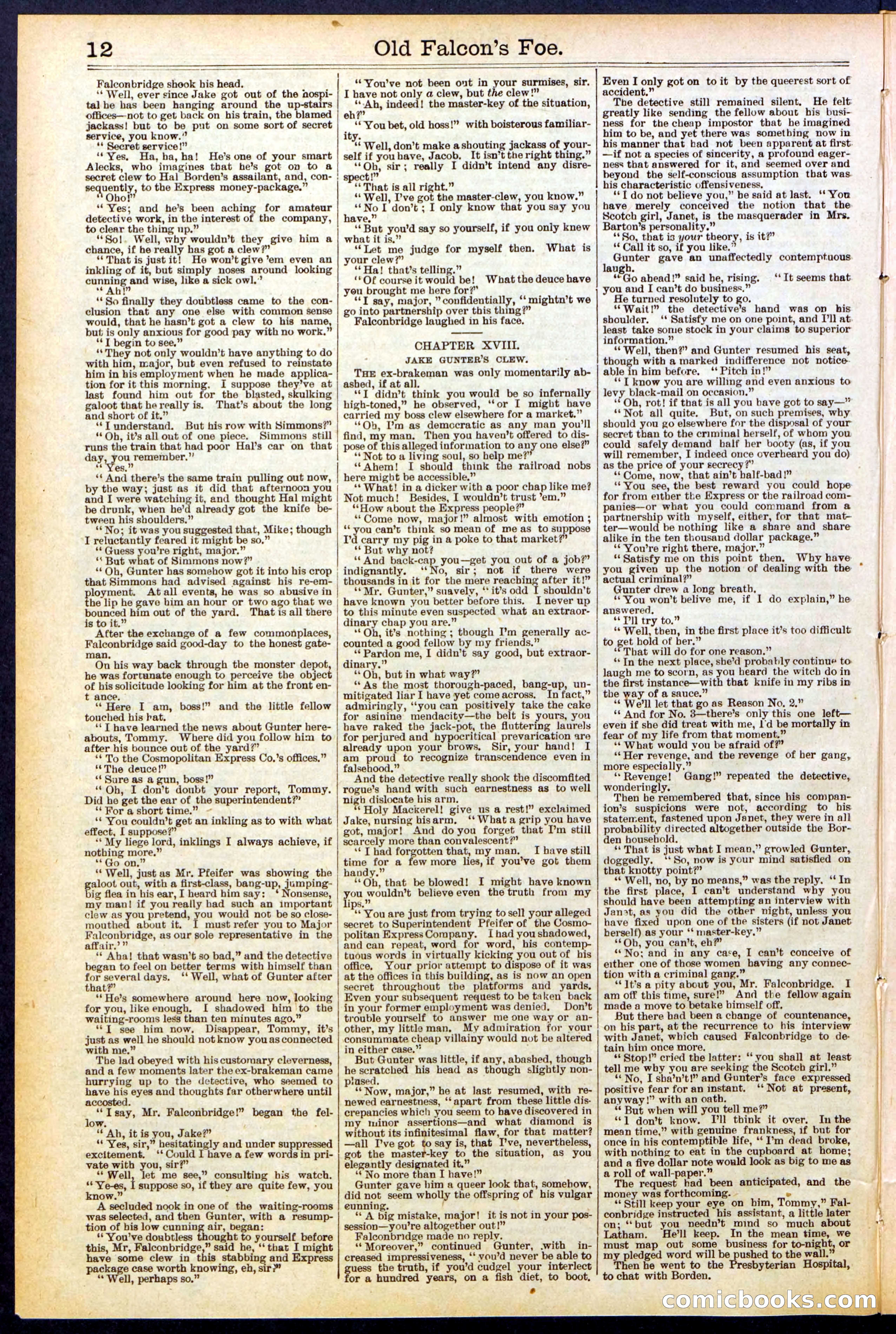 Beadle's New York Dime Library No. 536 — page 12 of 32