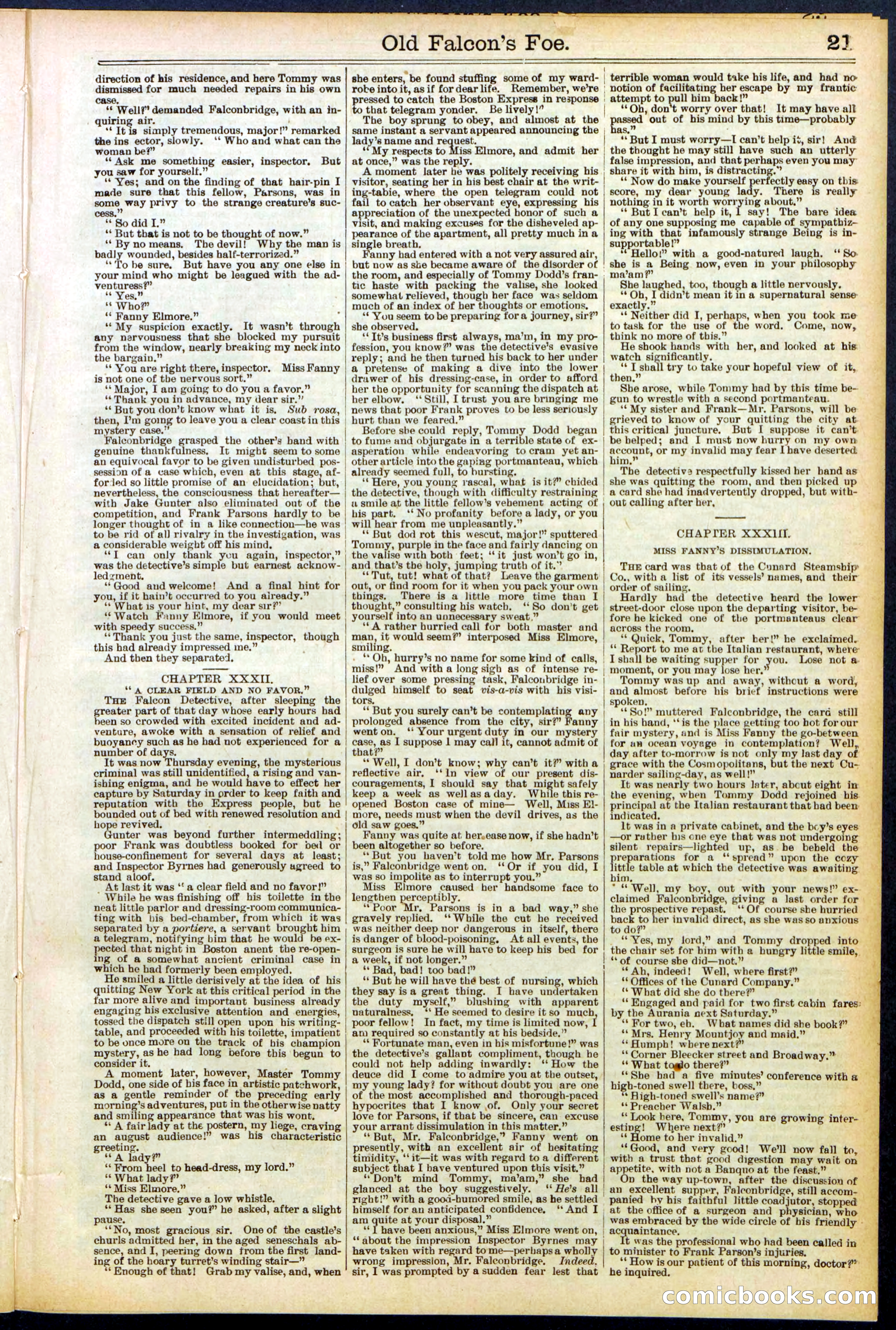 Beadle's New York Dime Library No. 536 — page 21 of 32