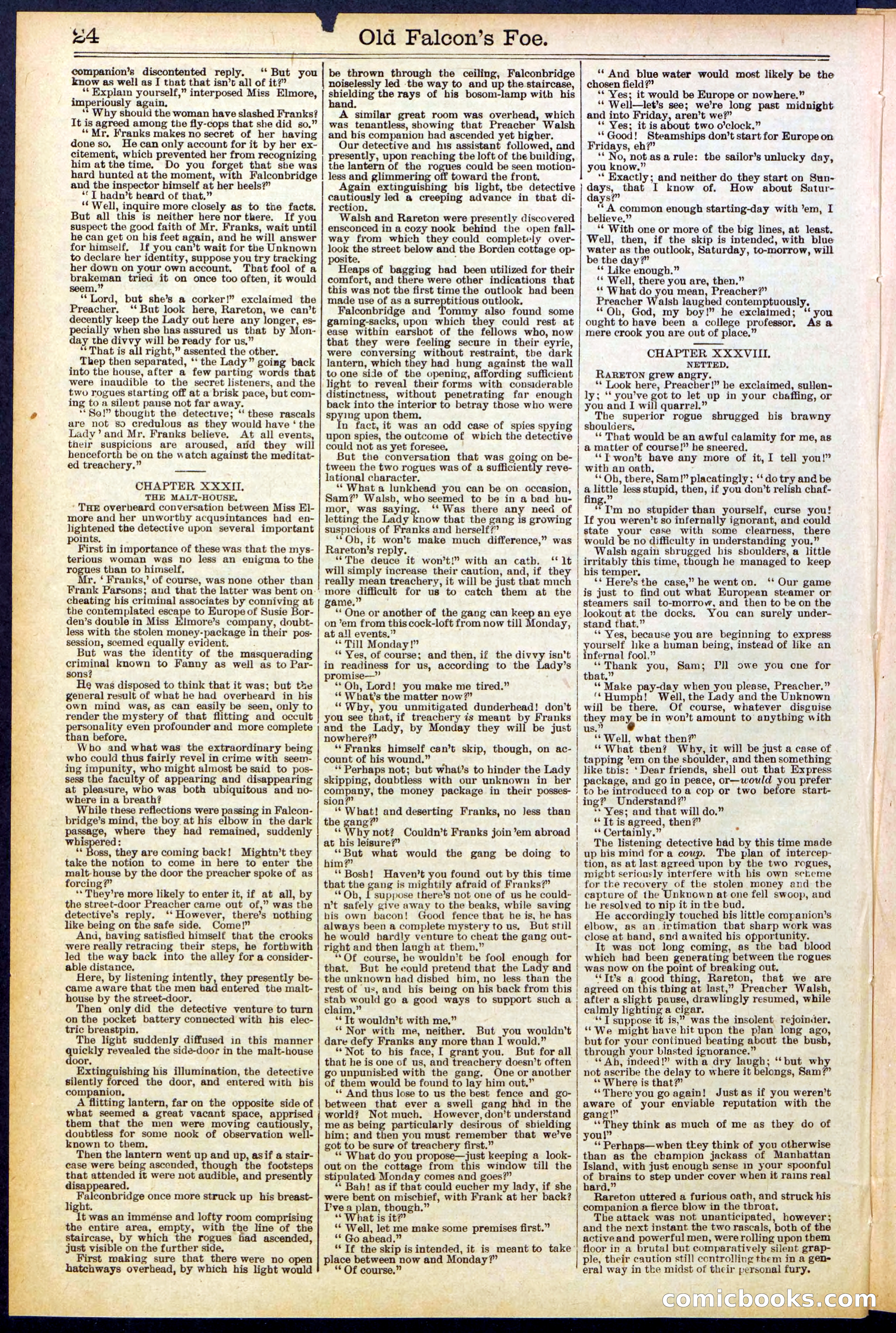 Beadle's New York Dime Library No. 536 — page 24 of 32