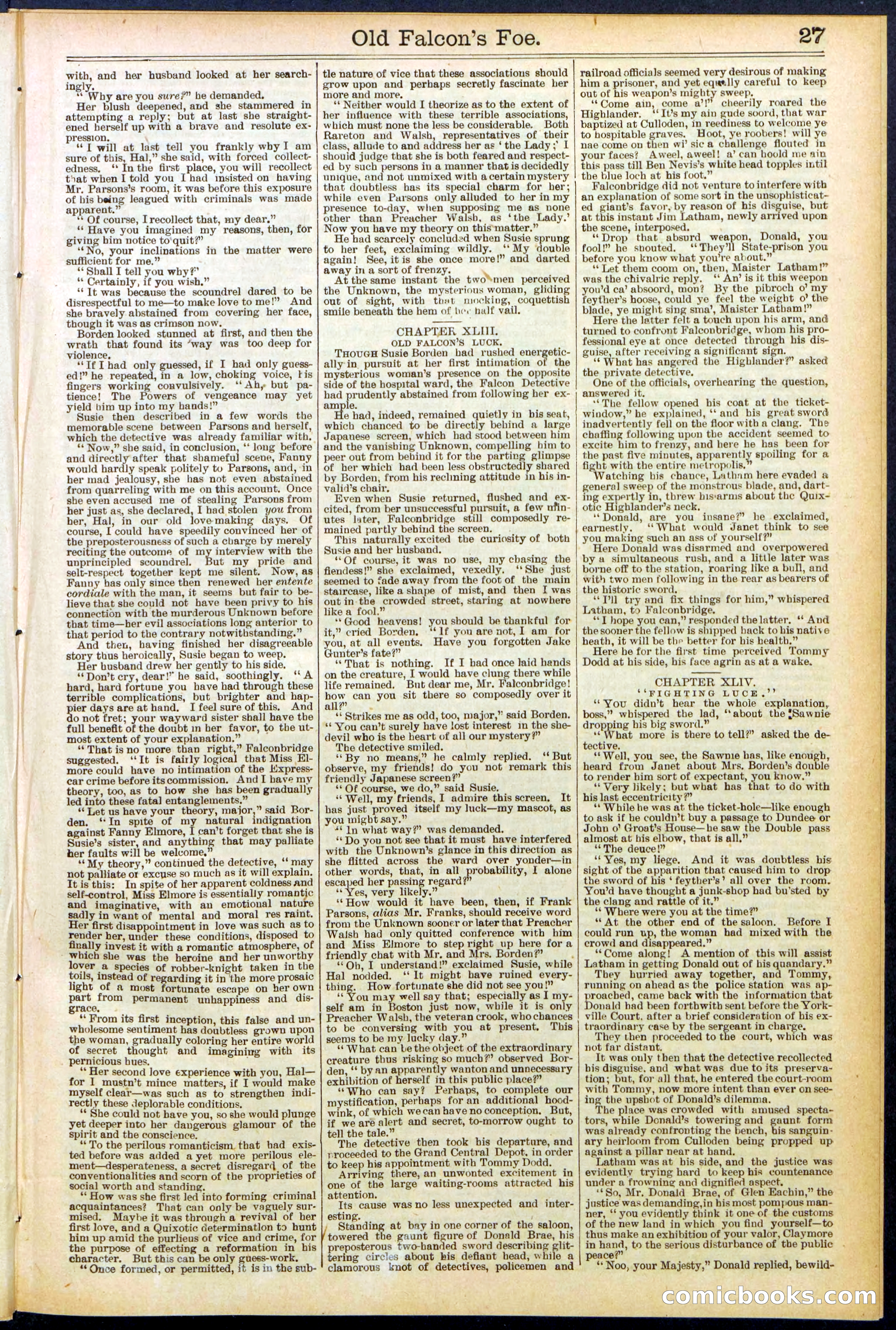 Beadle's New York Dime Library No. 536 — page 27 of 32