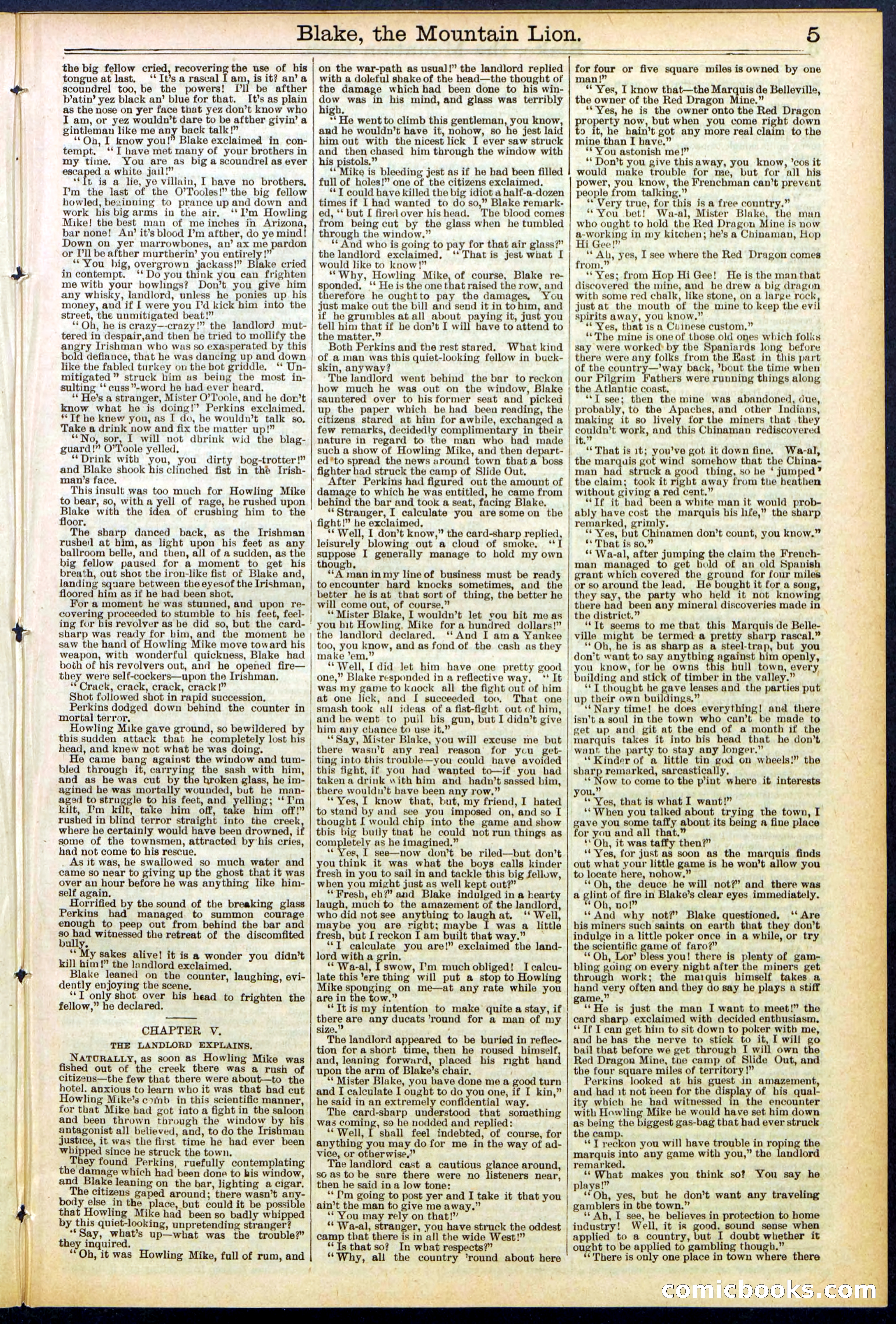 Beadle's Dime Library No. 537 — page 5 of 32