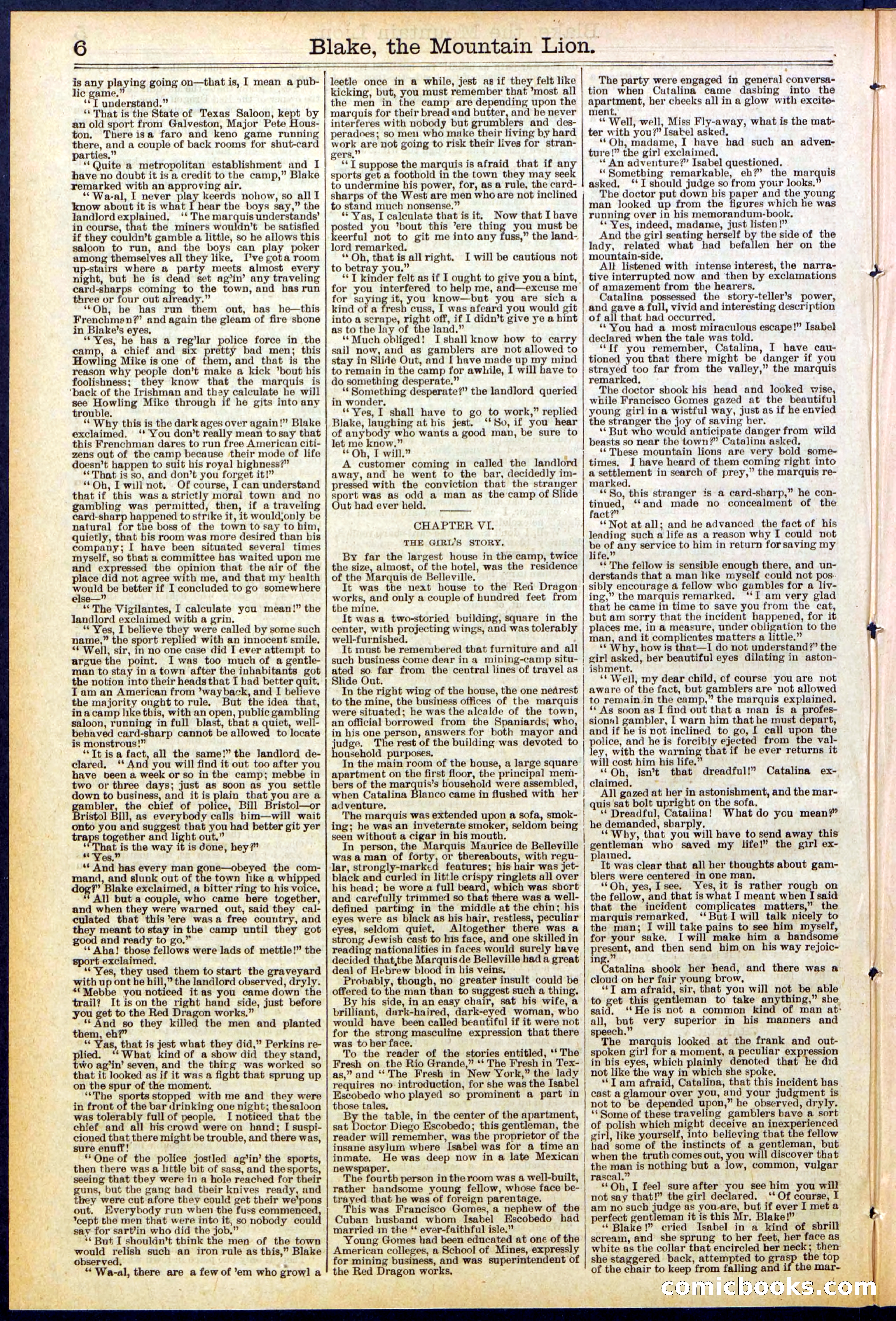 Beadle's Dime Library No. 537 — page 6 of 32