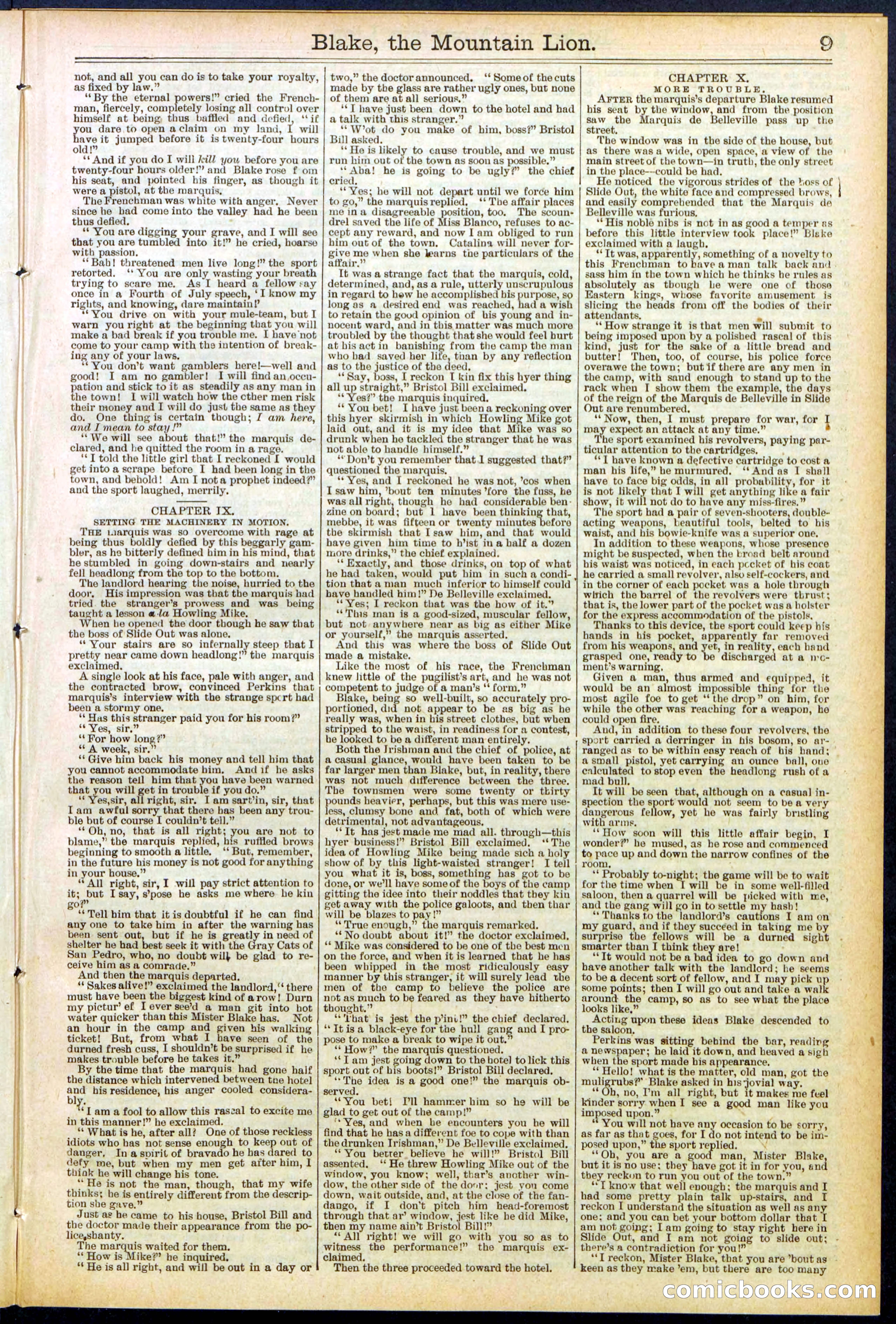 Beadle's Dime Library No. 537 — page 9 of 32
