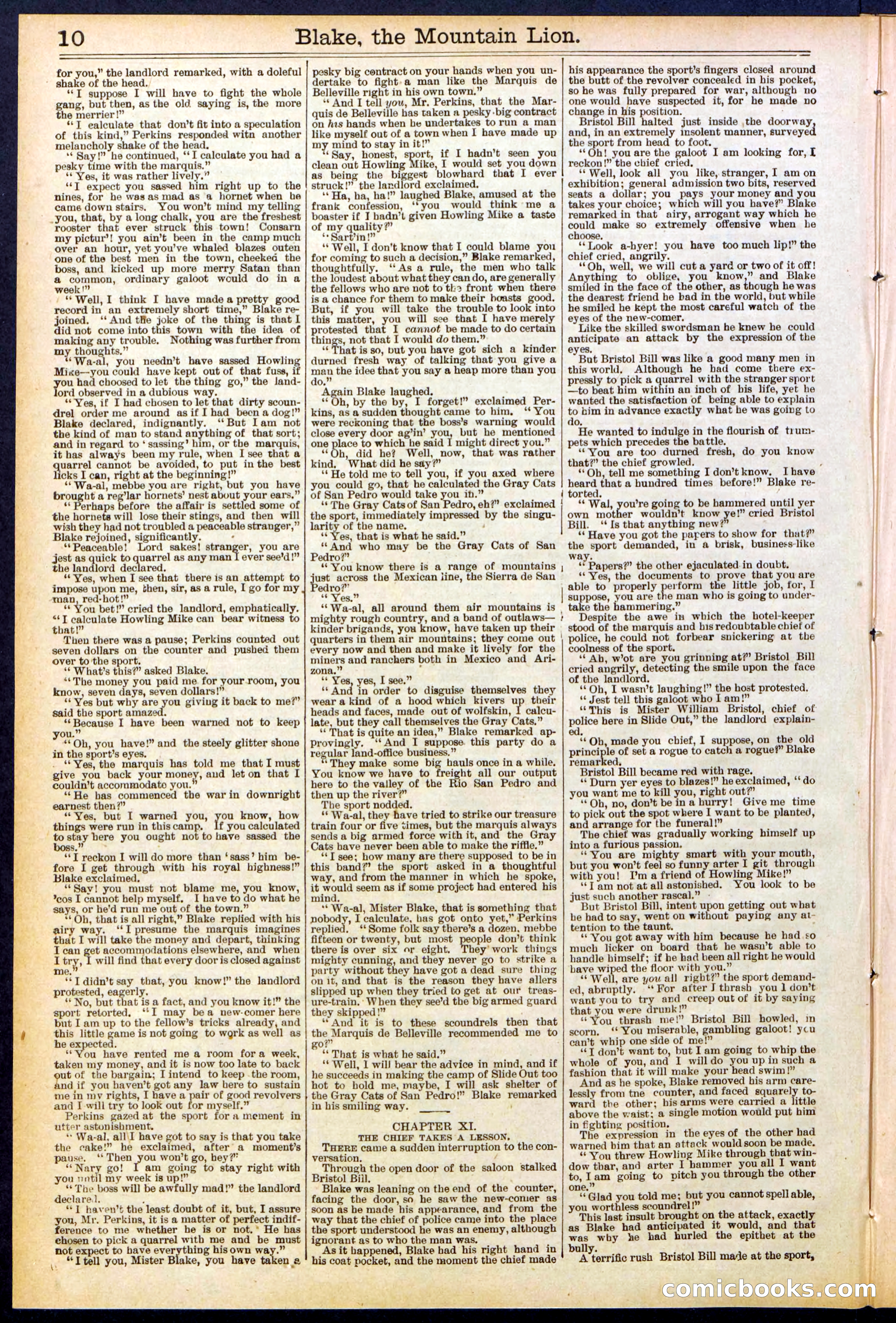 Beadle's Dime Library No. 537 — page 10 of 32
