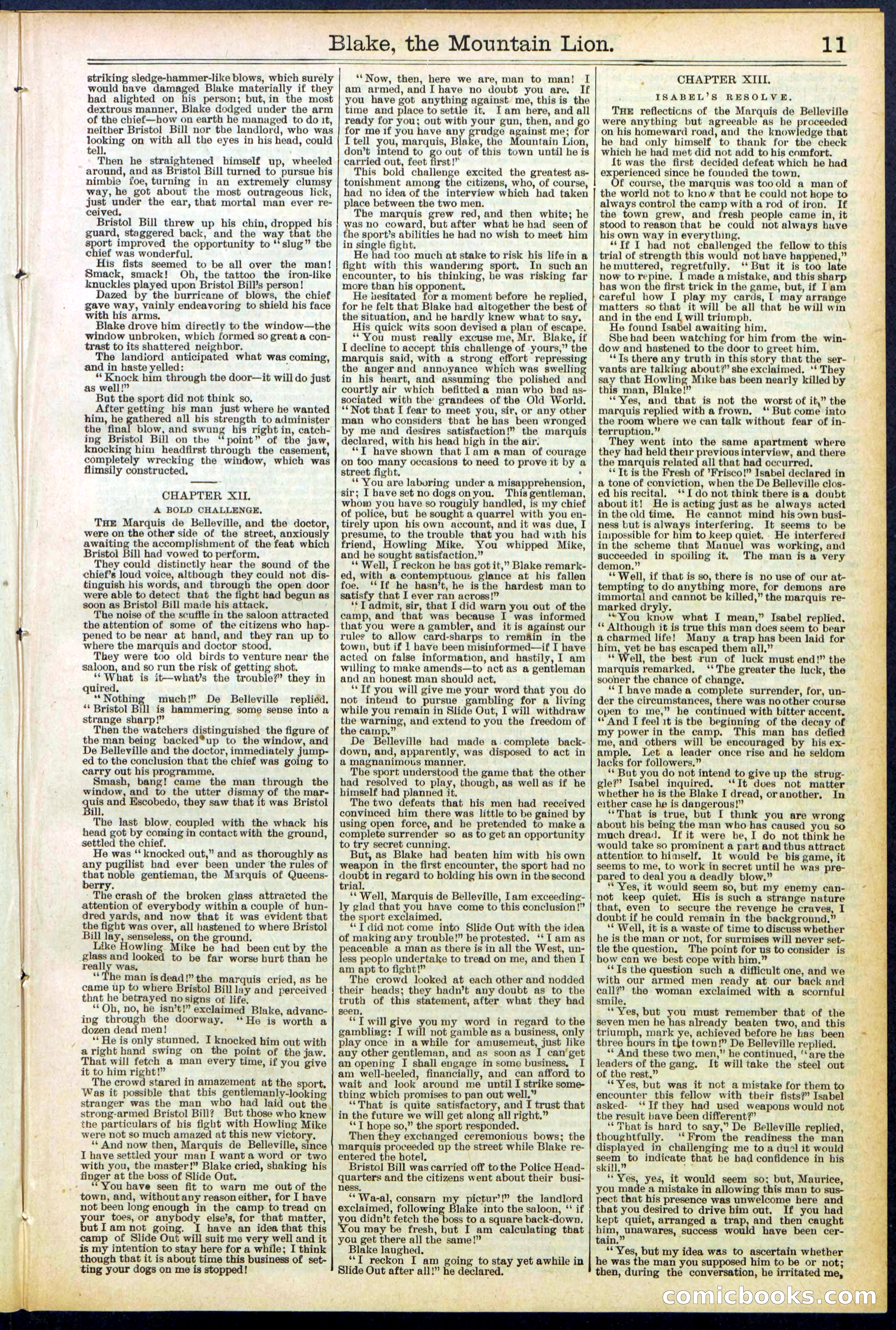 Beadle's Dime Library No. 537 — page 11 of 32