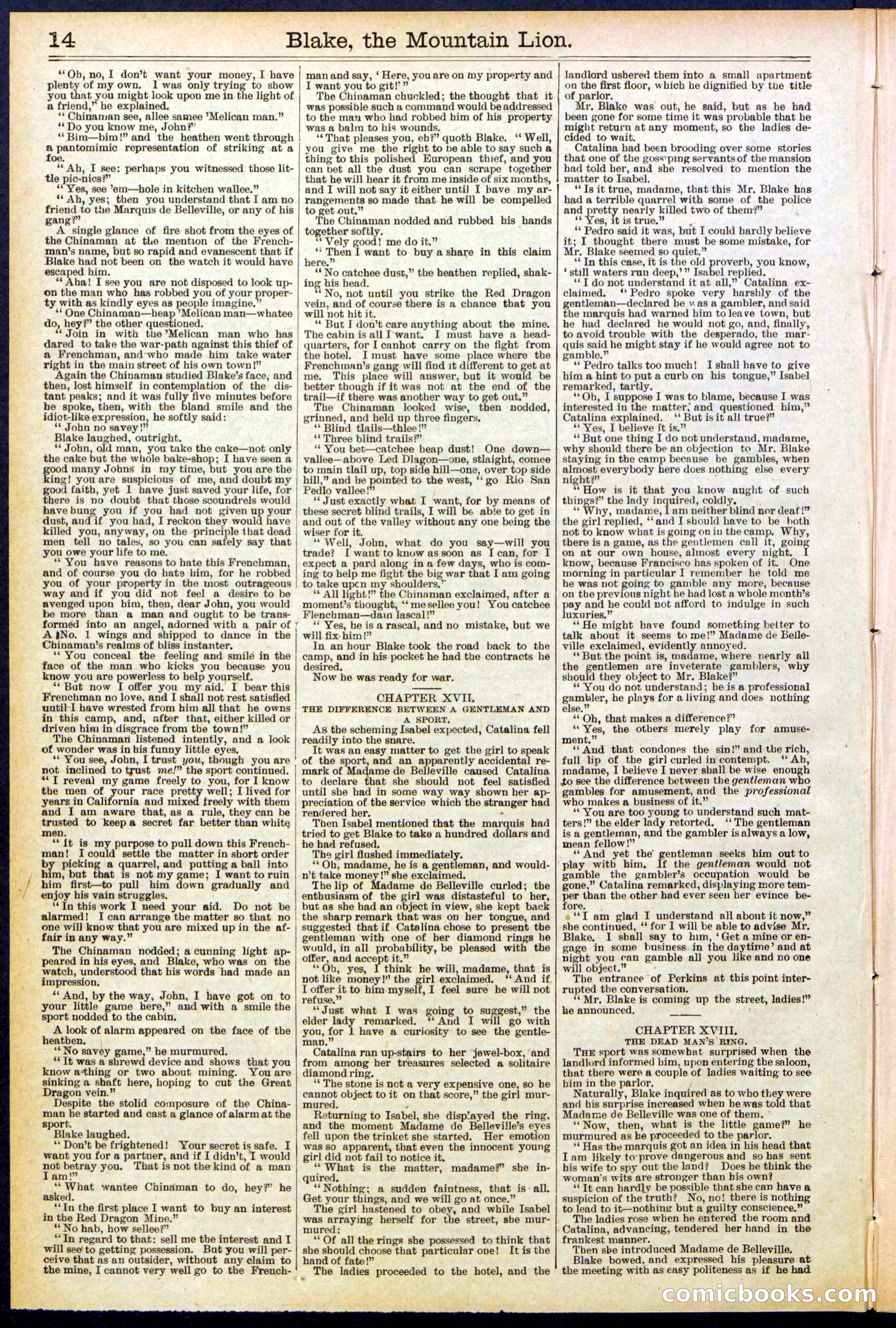 Beadle's Dime Library No. 537 — page 14 of 32