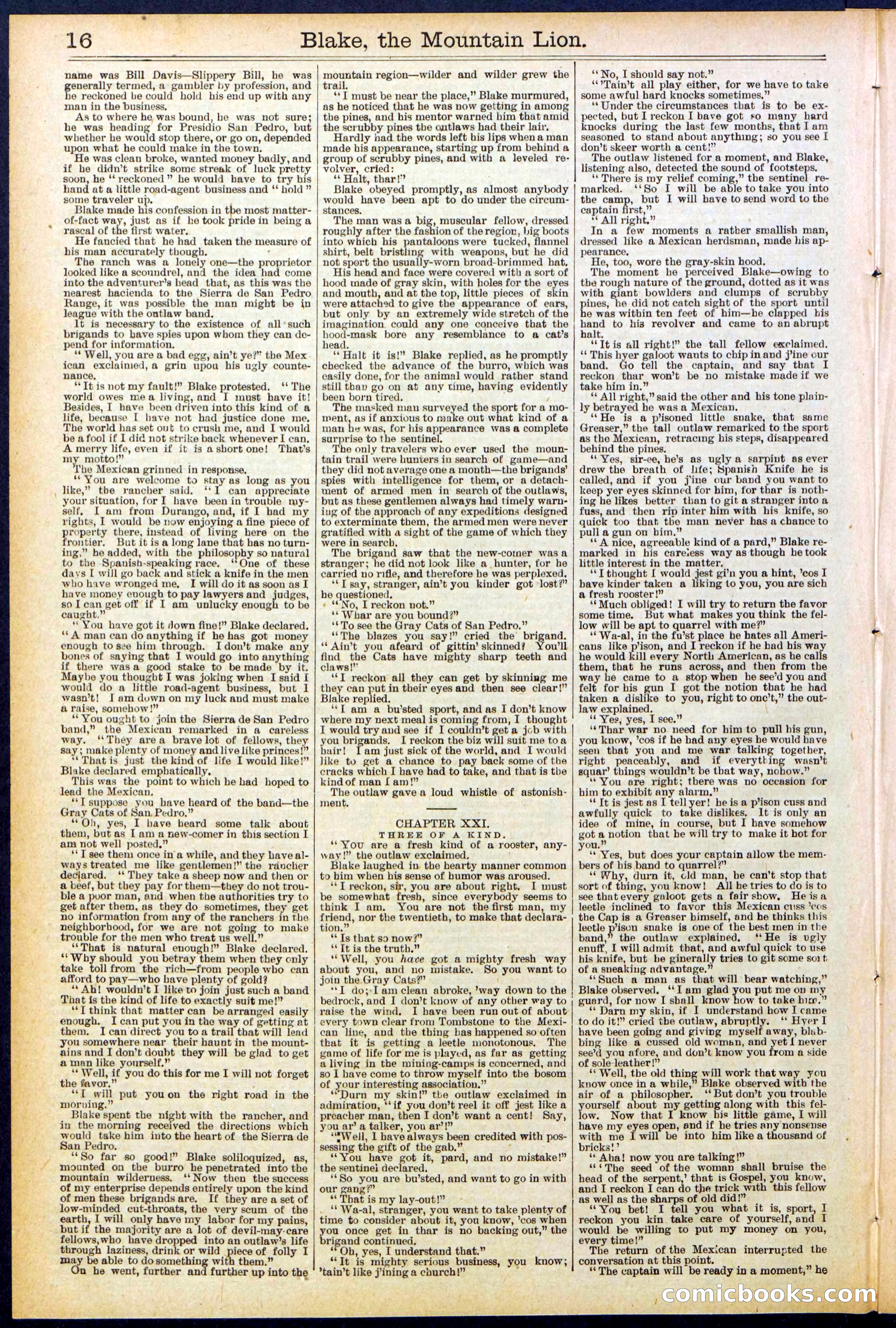 Beadle's Dime Library No. 537 — page 16 of 32